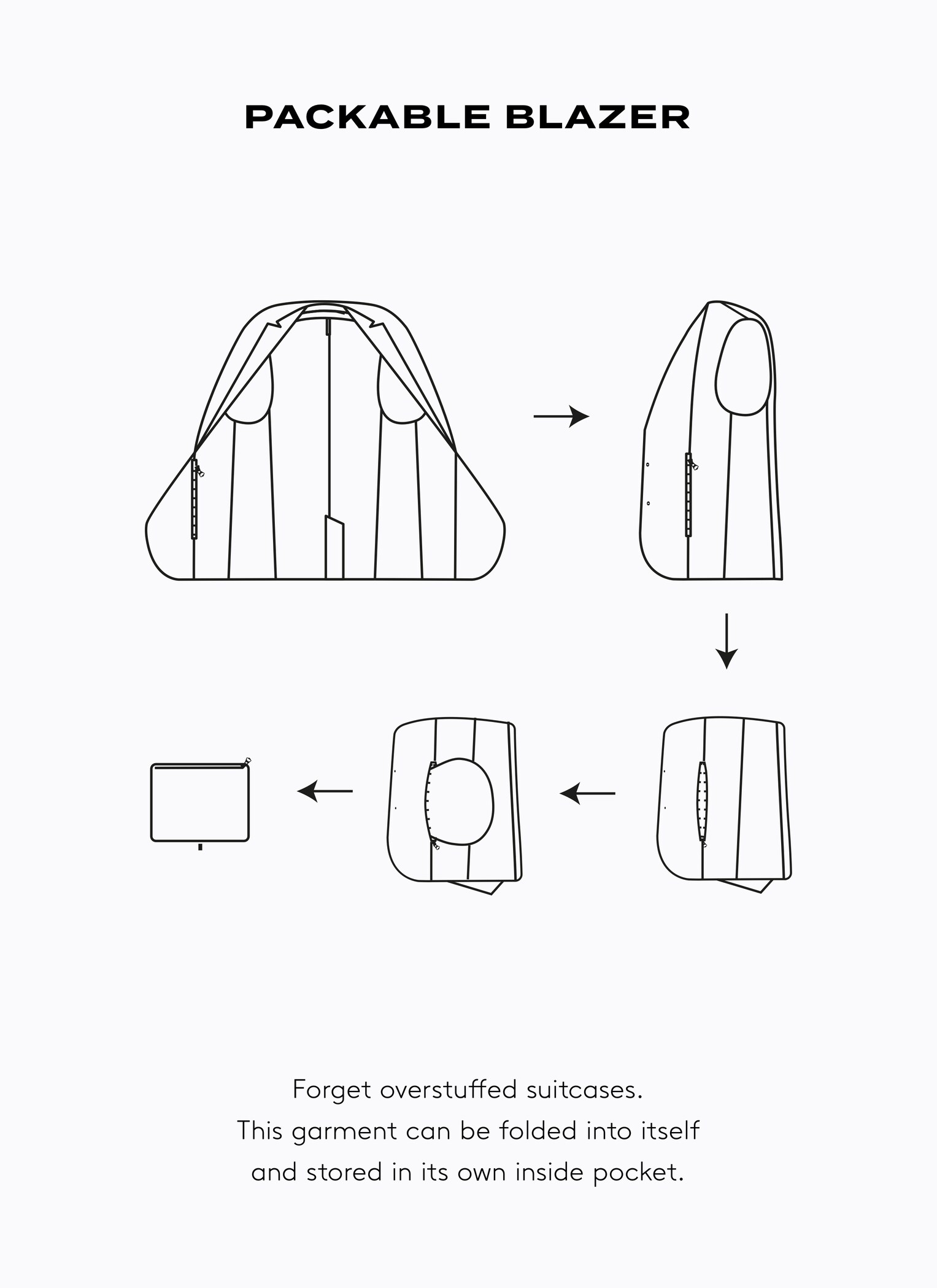 Slim fit technical packable suit blazer - Details of the article 6