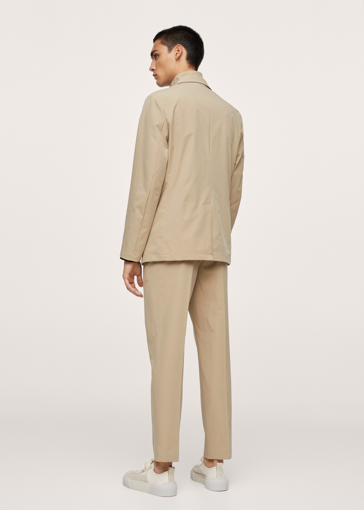 Slim fit technical packable suit blazer - Reverse of the article