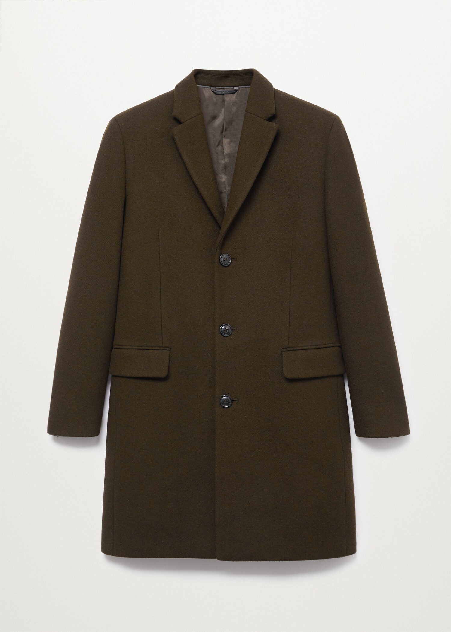 Long recycled wool coat - Article without model