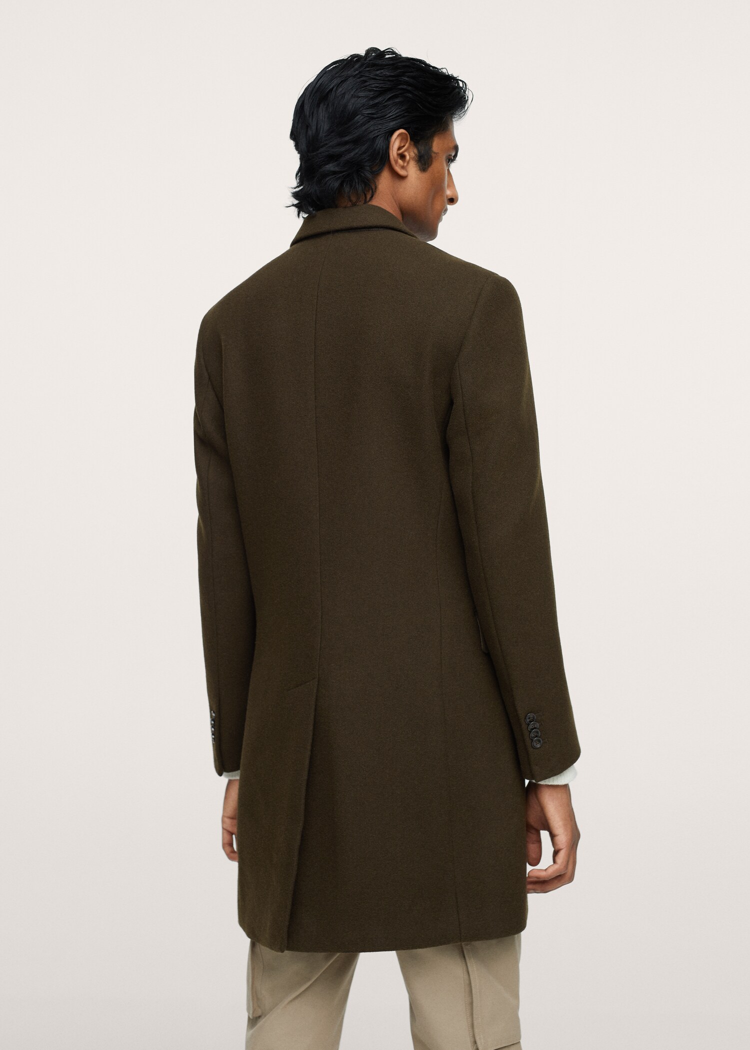 Long recycled wool coat - Details of the article 3