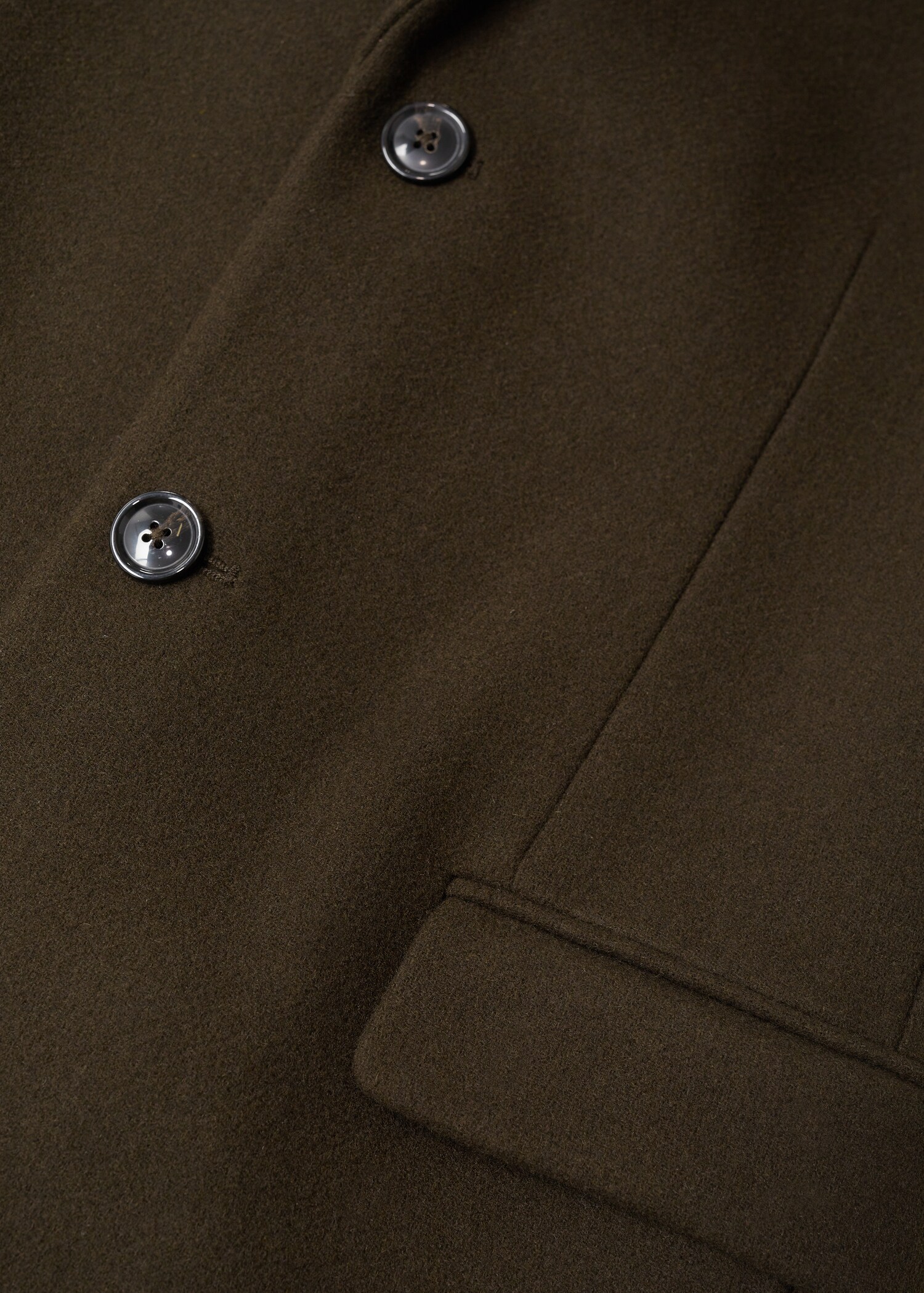 Long recycled wool coat - Details of the article 8