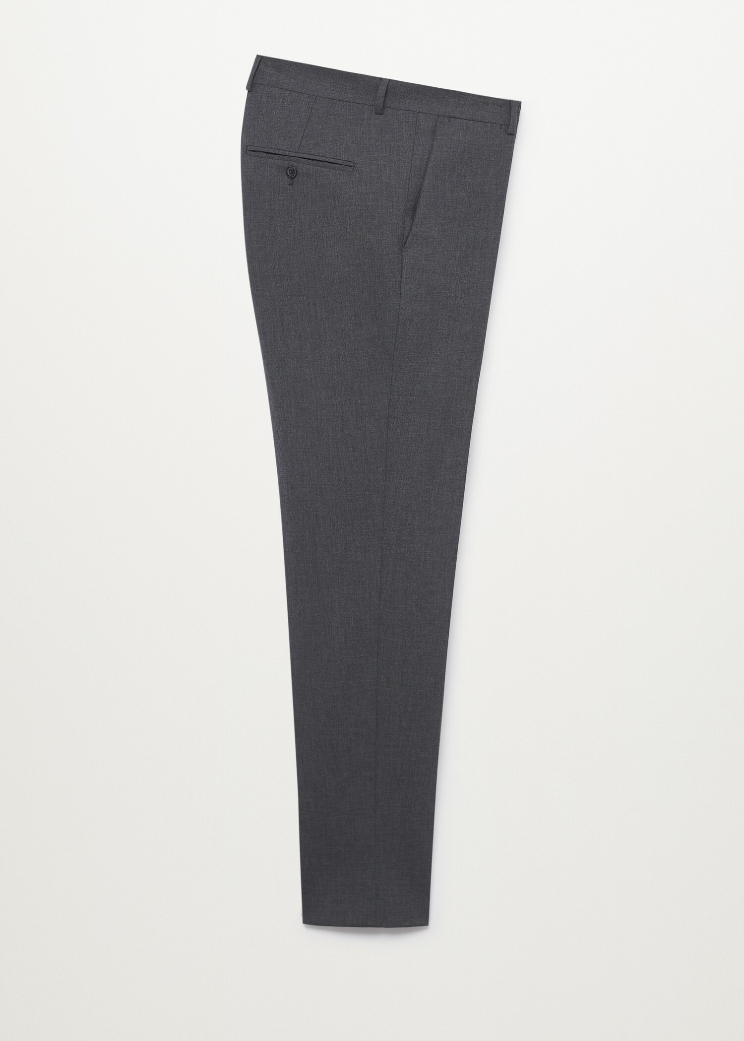 Lněné oblekové kalhoty slim fit - Zboží bez modelu