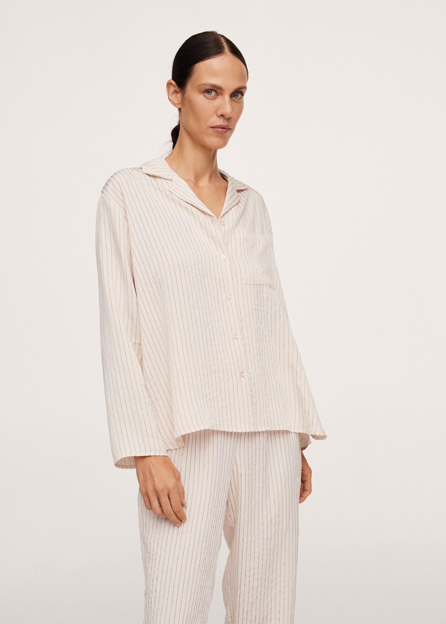 Striped pyjama shirt - Medium plane