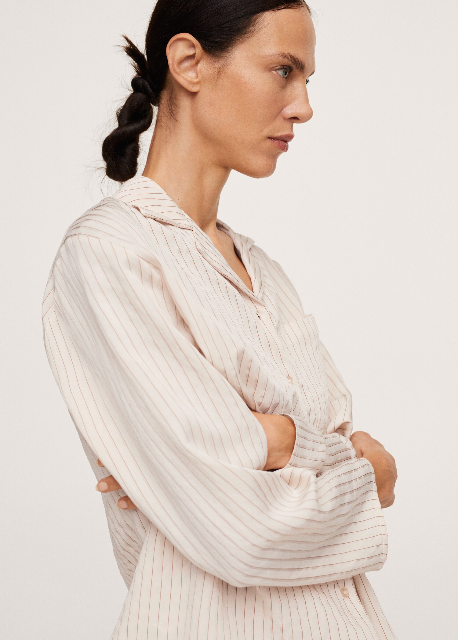 Striped pyjama shirt - Details of the article 2