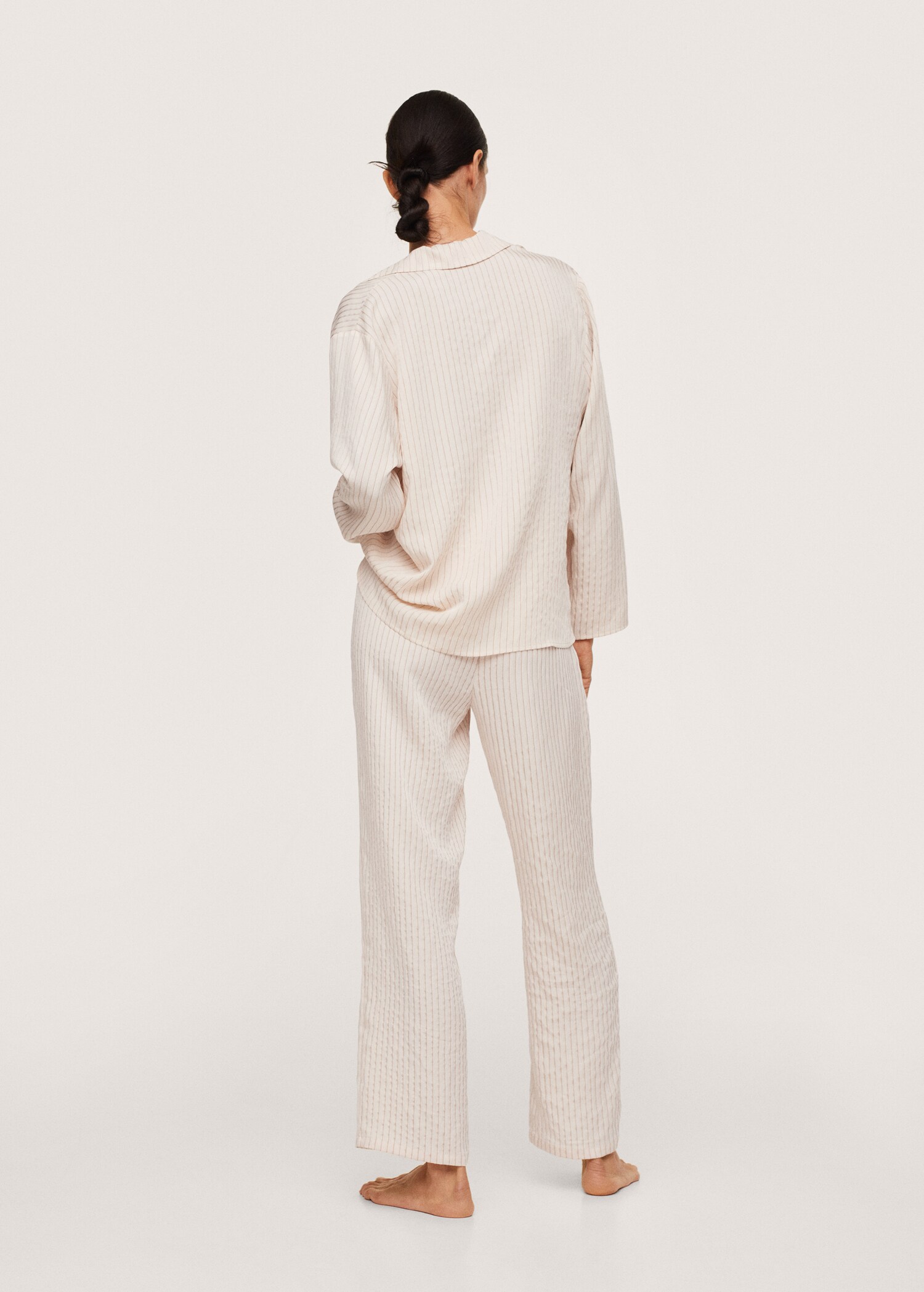 Striped pyjama shirt - Reverse of the article