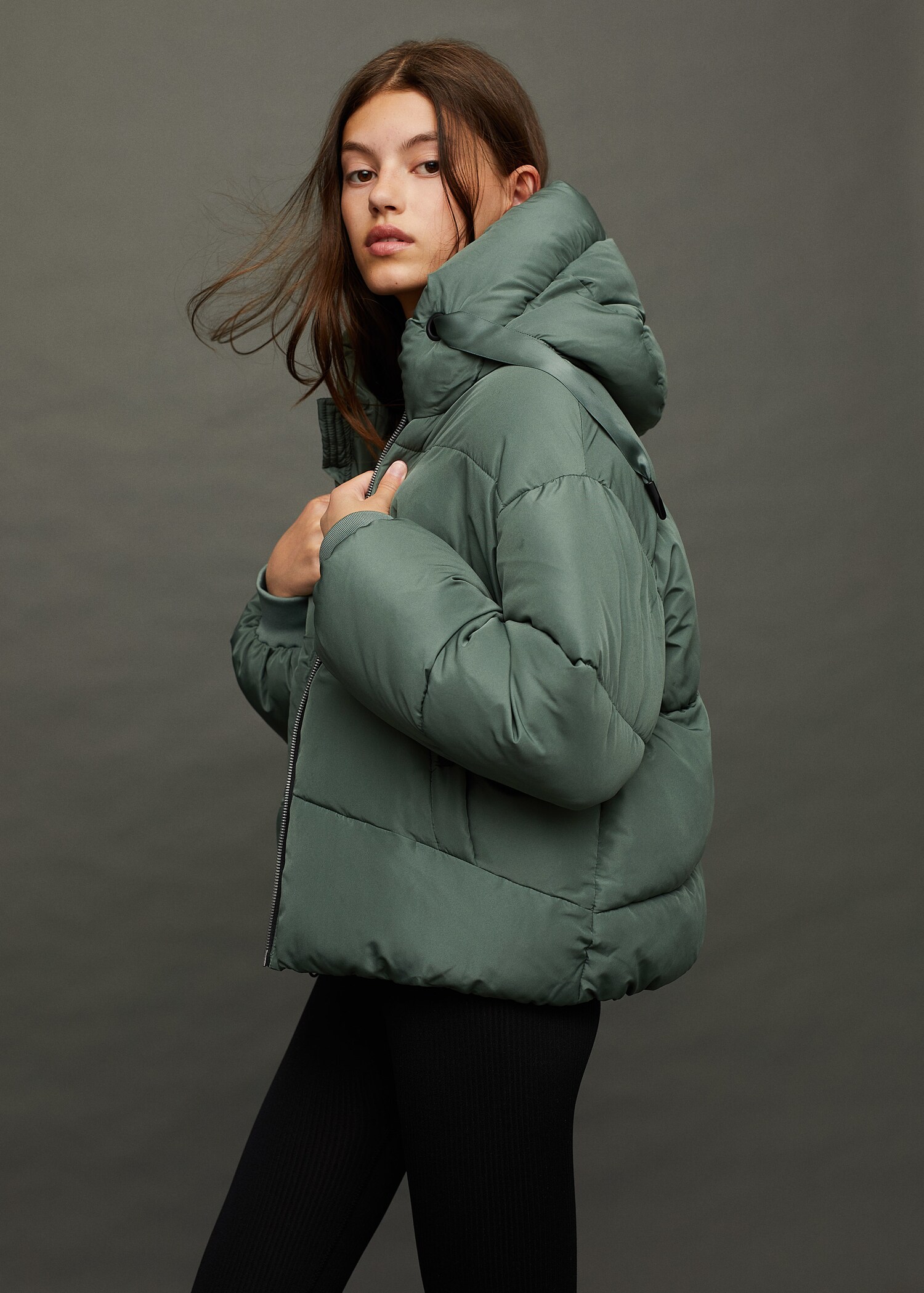 Prošívaný anorak oversize - Detail zboží 3