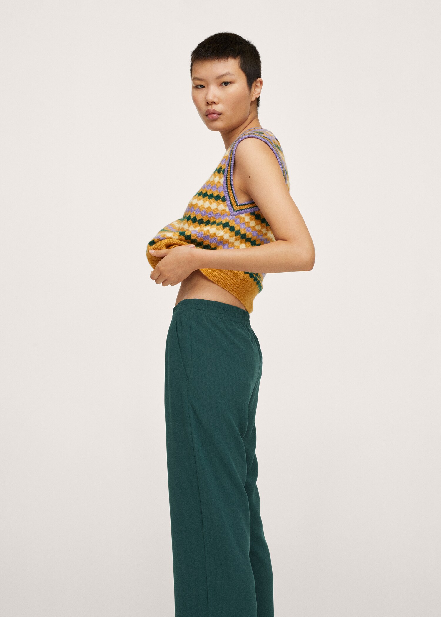 Elastic waist trousers - Details of the article 1