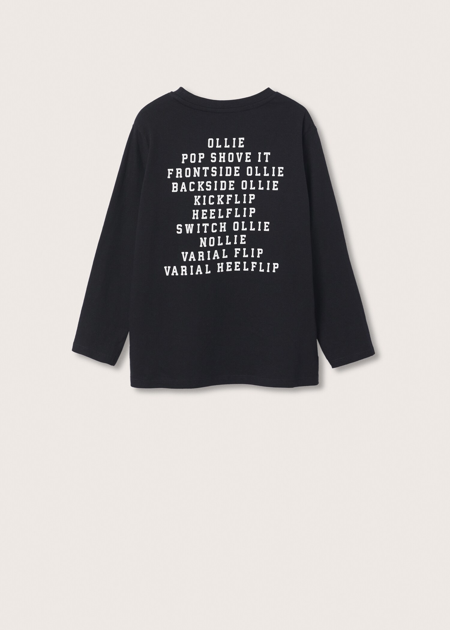 Camiseta manga larga estampada - Reverso del artículo