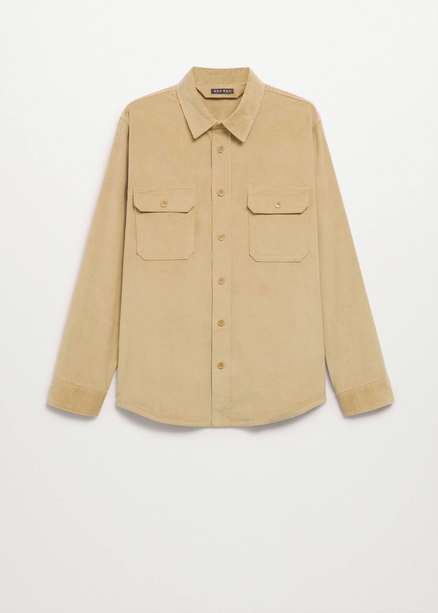 Regular fit pocket corduroy shirt - Article without model