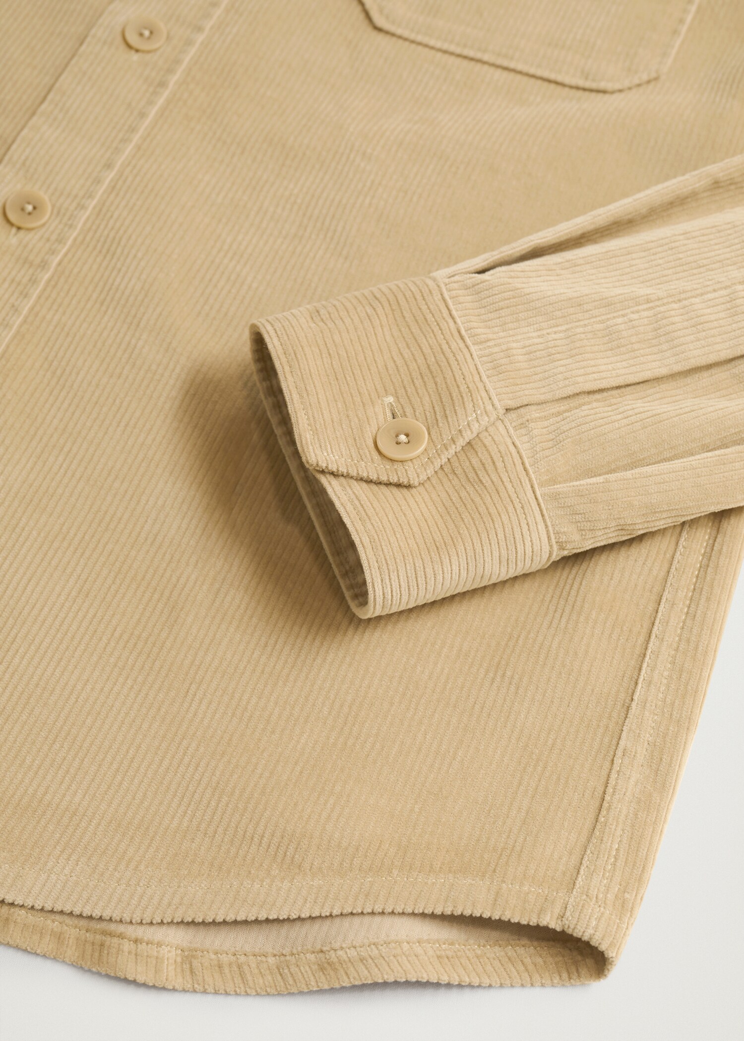 Regular fit pocket corduroy shirt - Details of the article 8