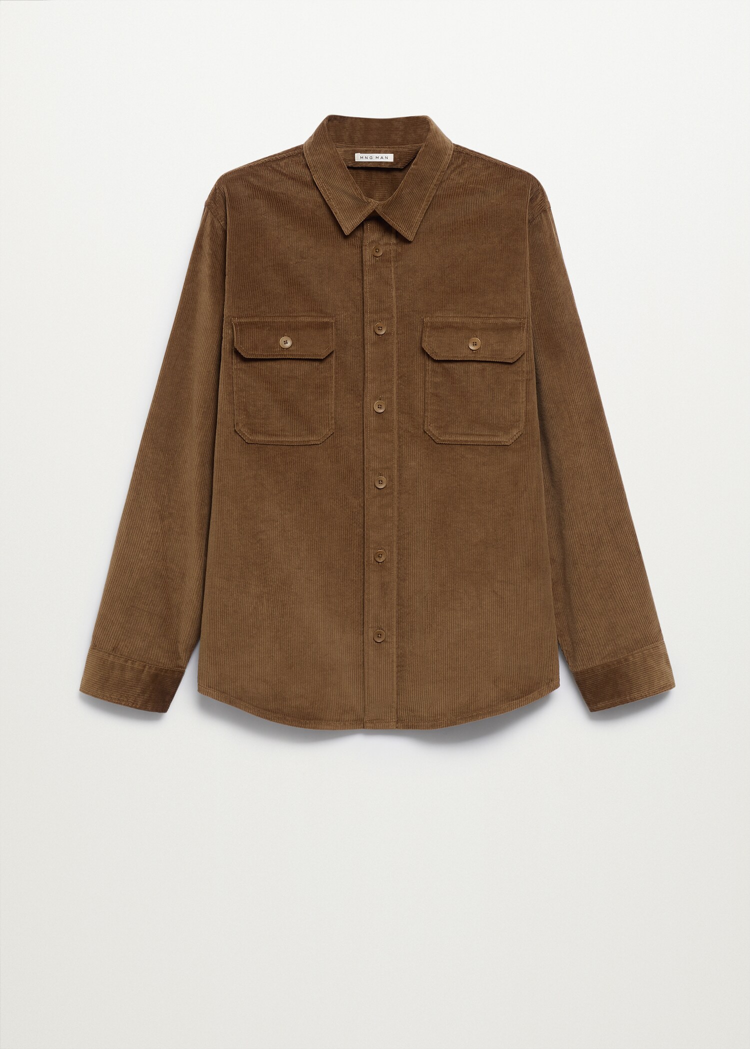 Regular fit pocket corduroy shirt - Article without model