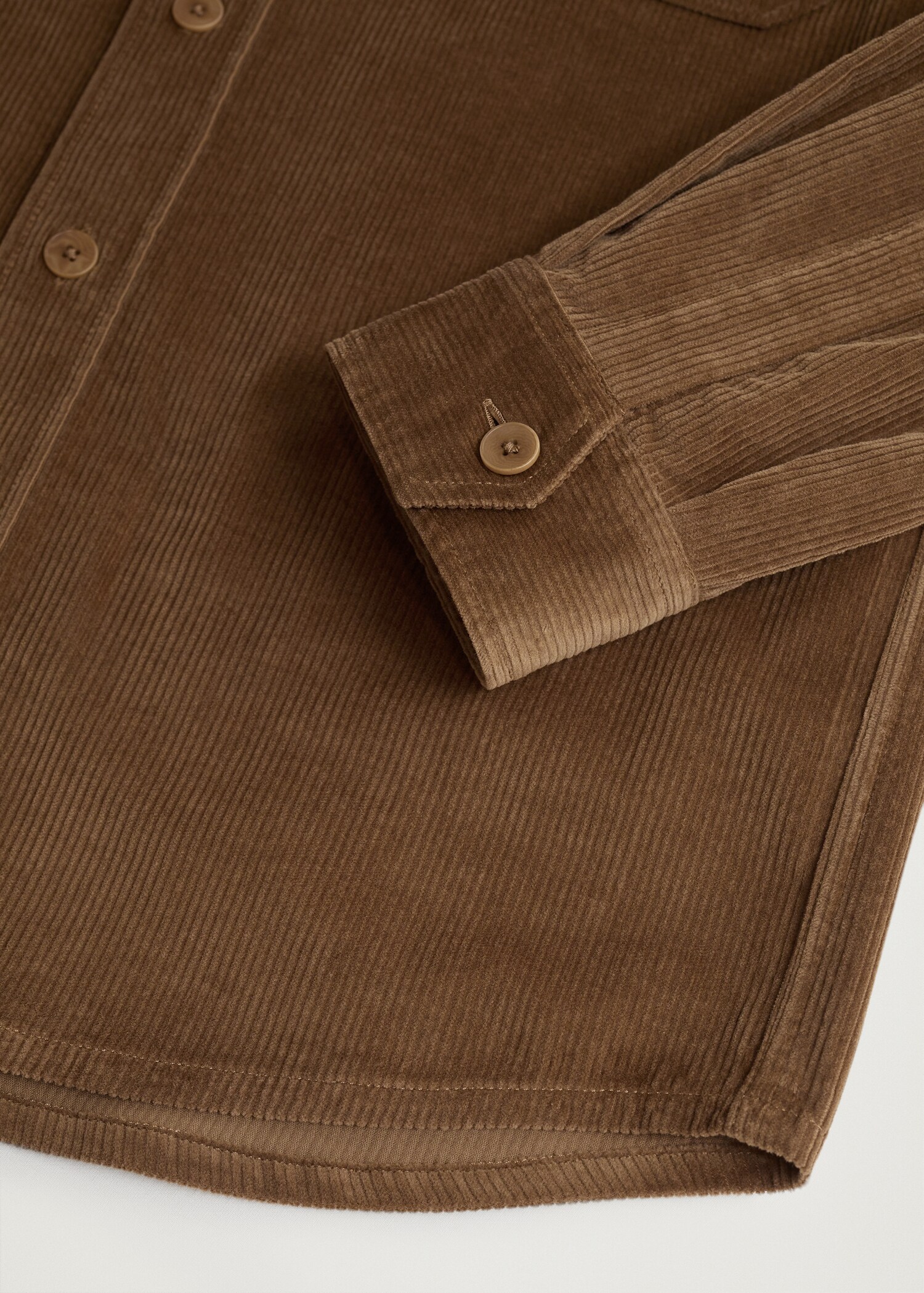 Regular fit pocket corduroy shirt - Details of the article 8