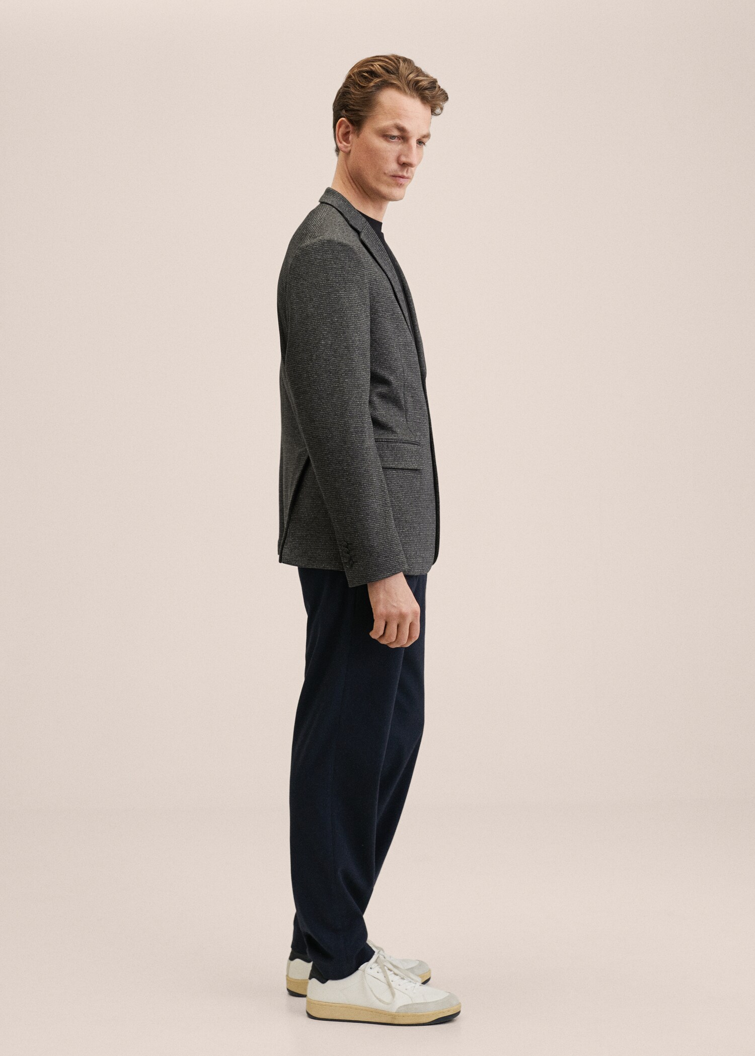 Žíhané sako slim fit - Detail zboží 2