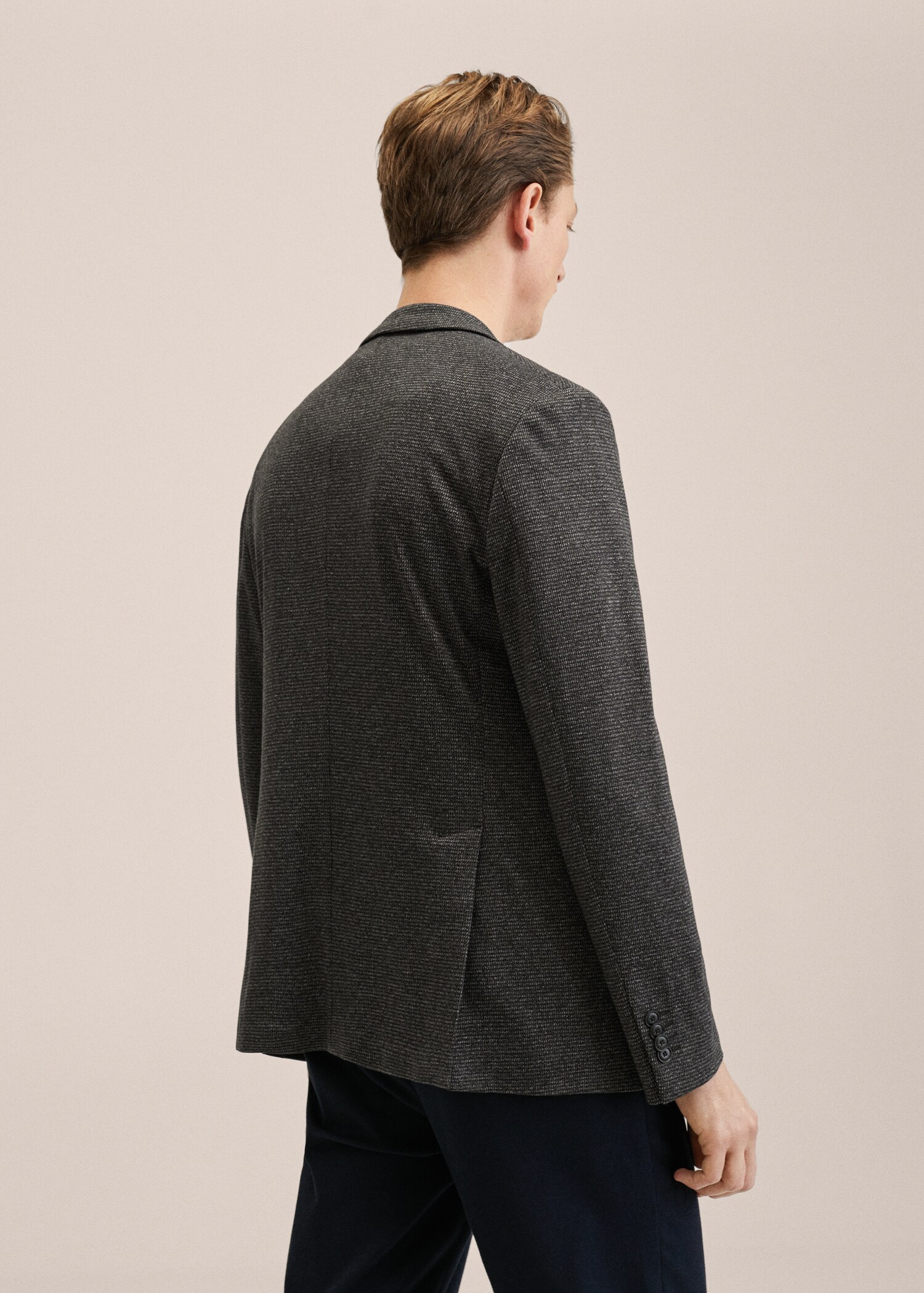 Žíhané sako slim fit - Zadní strana zboží