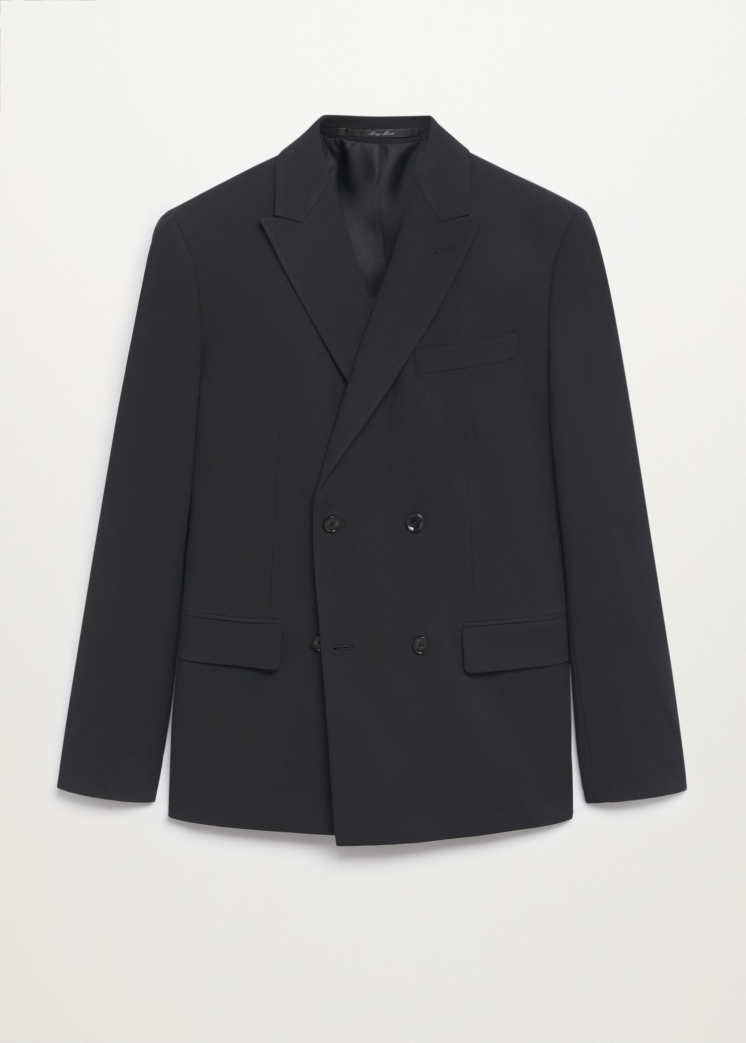 Oblekové sako slim fit s překříženým zapínáním - Zboží bez modelu
