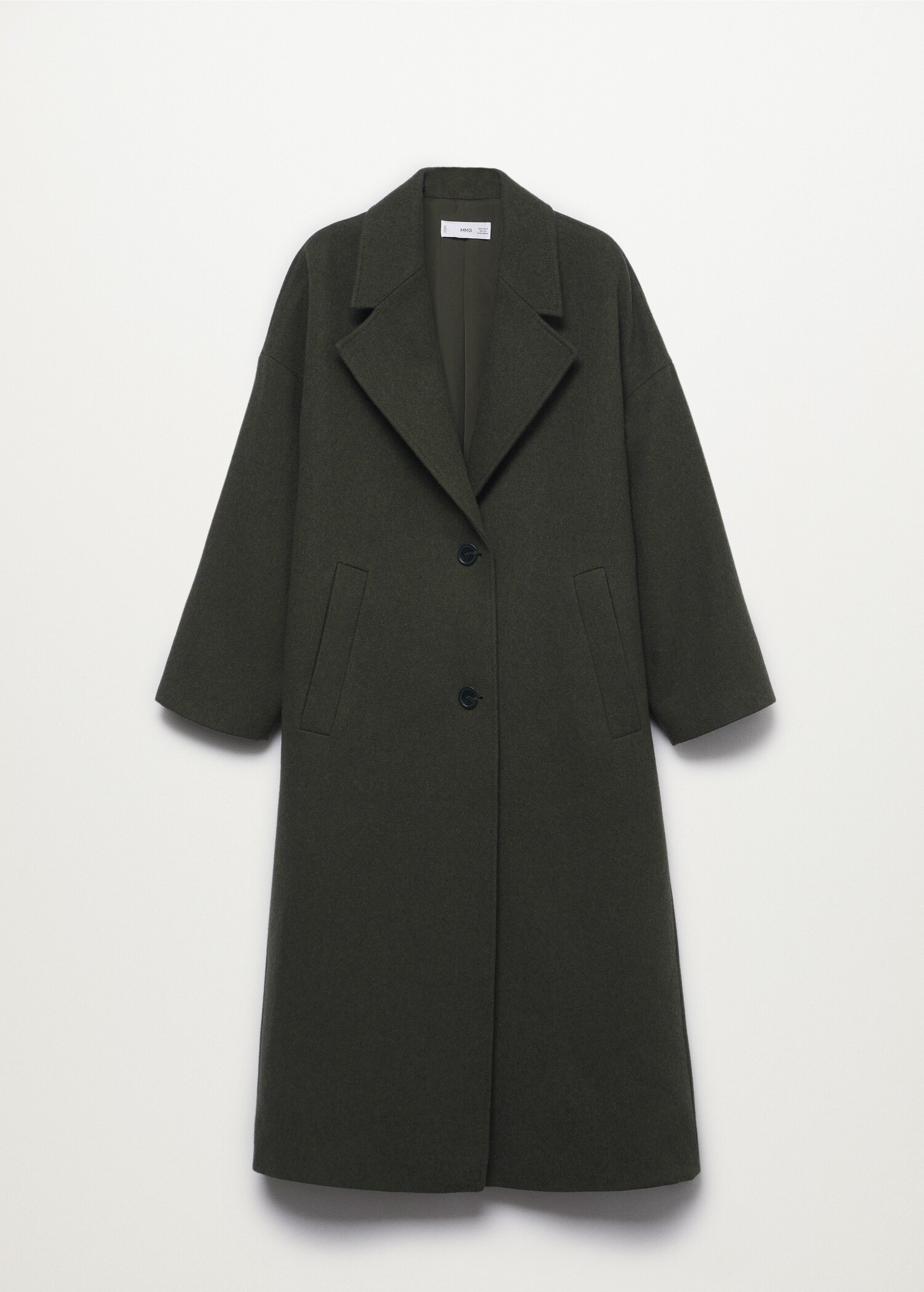 Lapels wool coat - Article without model
