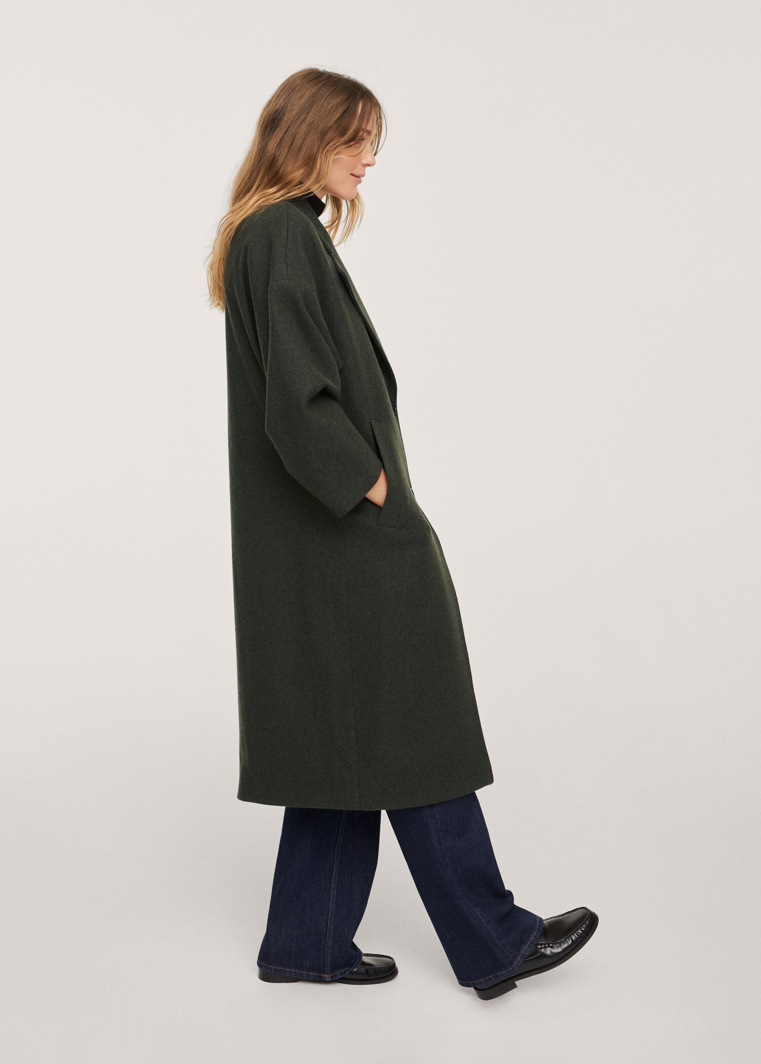 Lapels wool coat - Details of the article 2