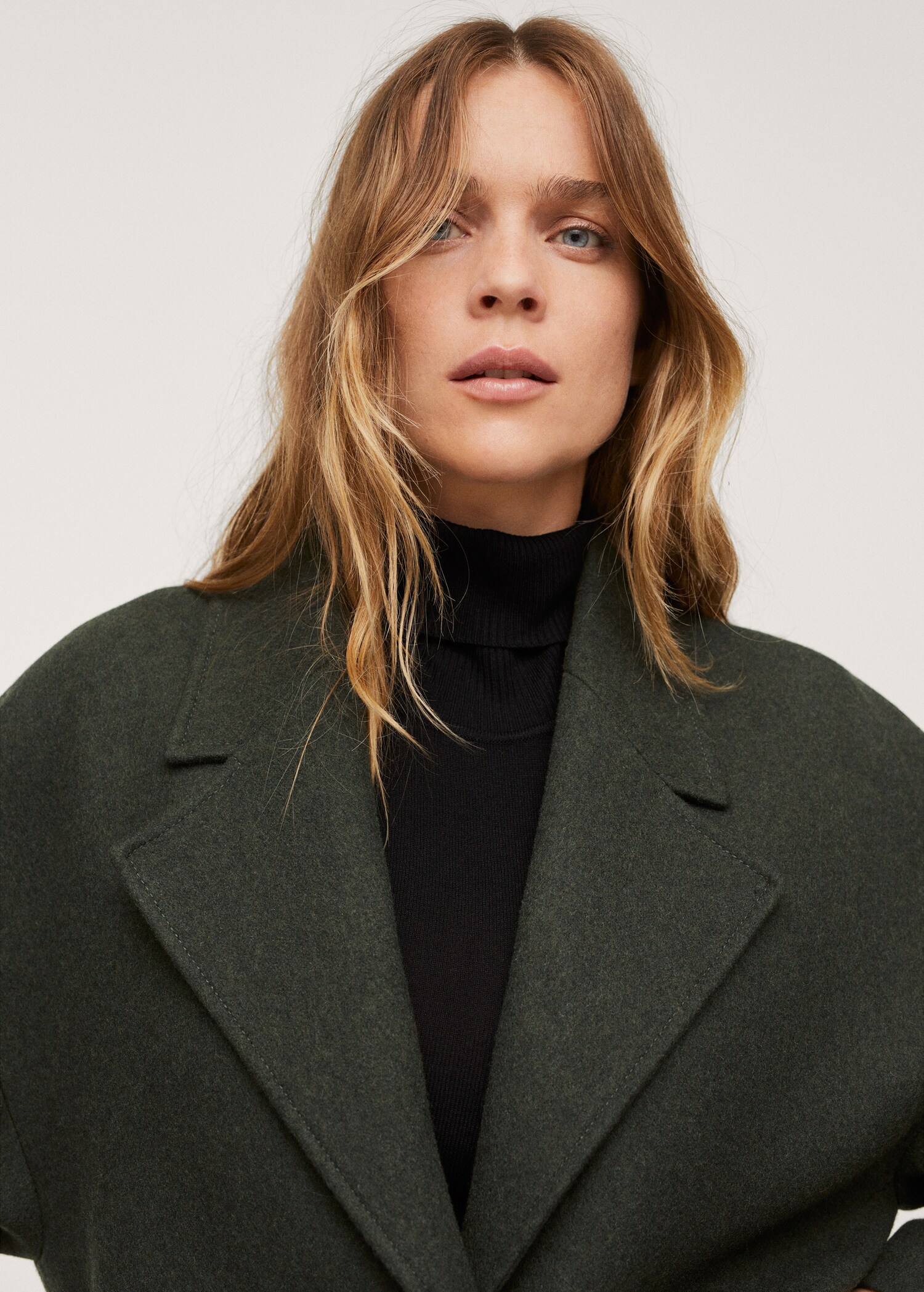 Lapels wool coat - Details of the article 3