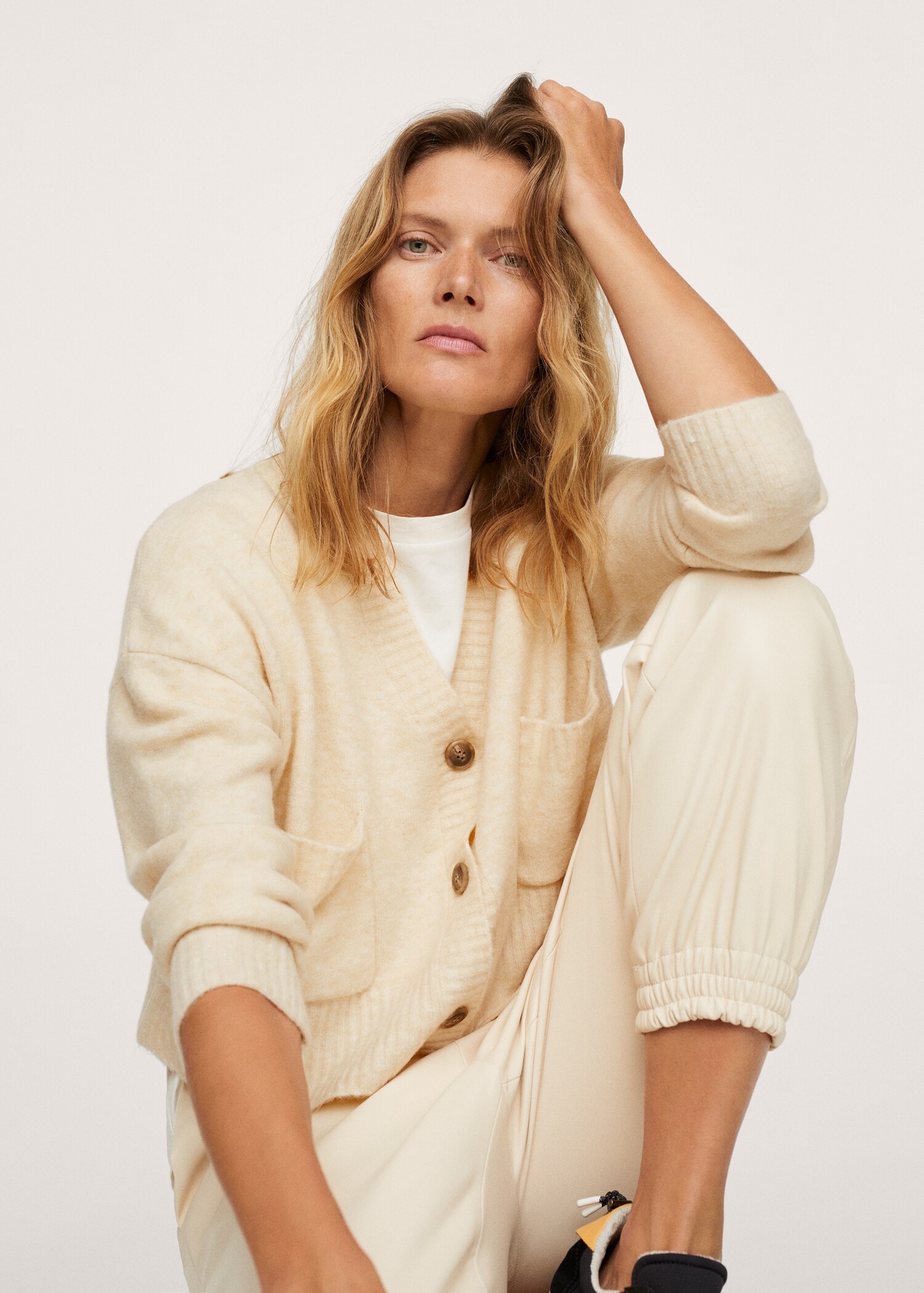 Pocket knit cardigan - Details of the article 3