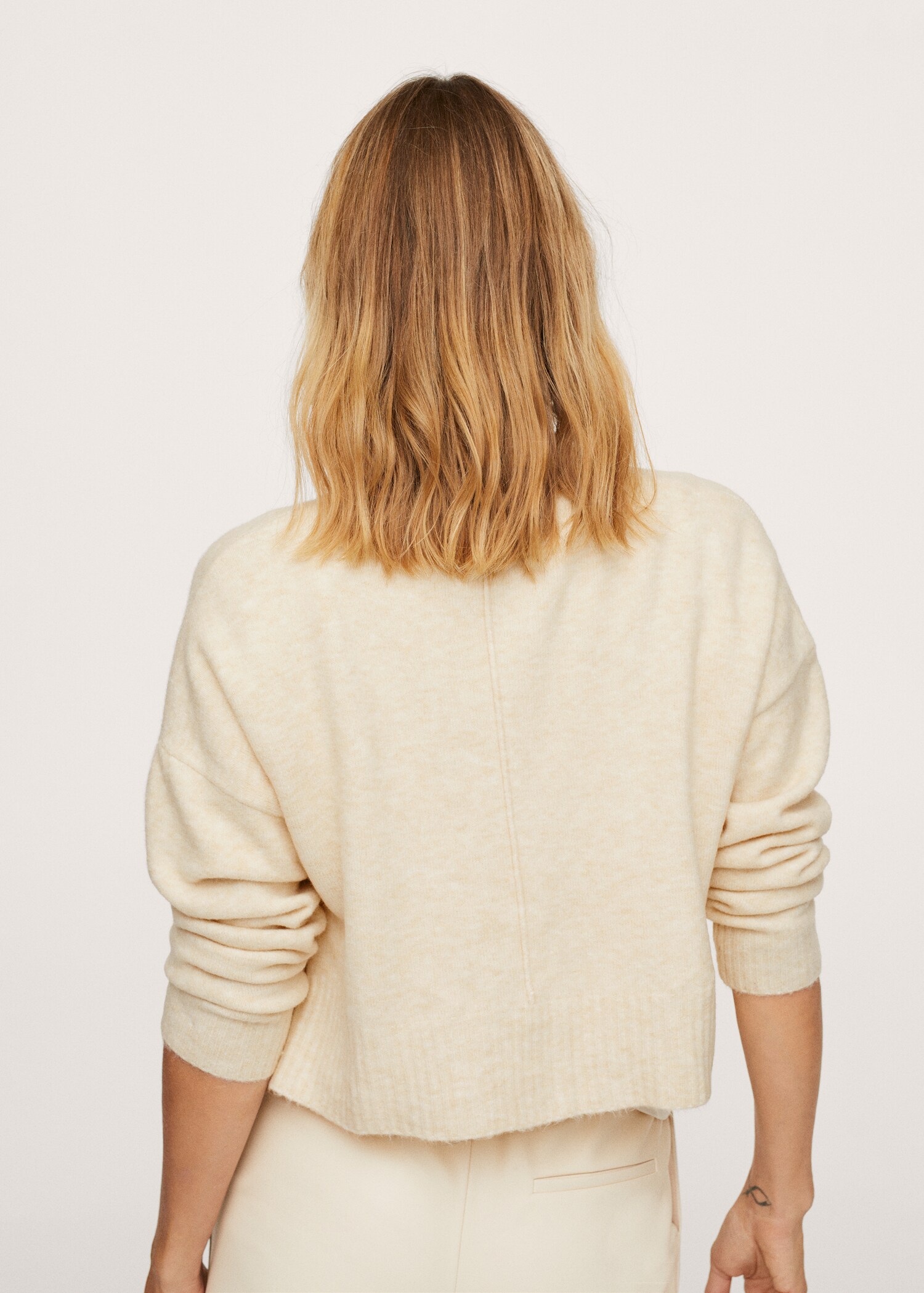 Pocket knit cardigan - Reverse of the article