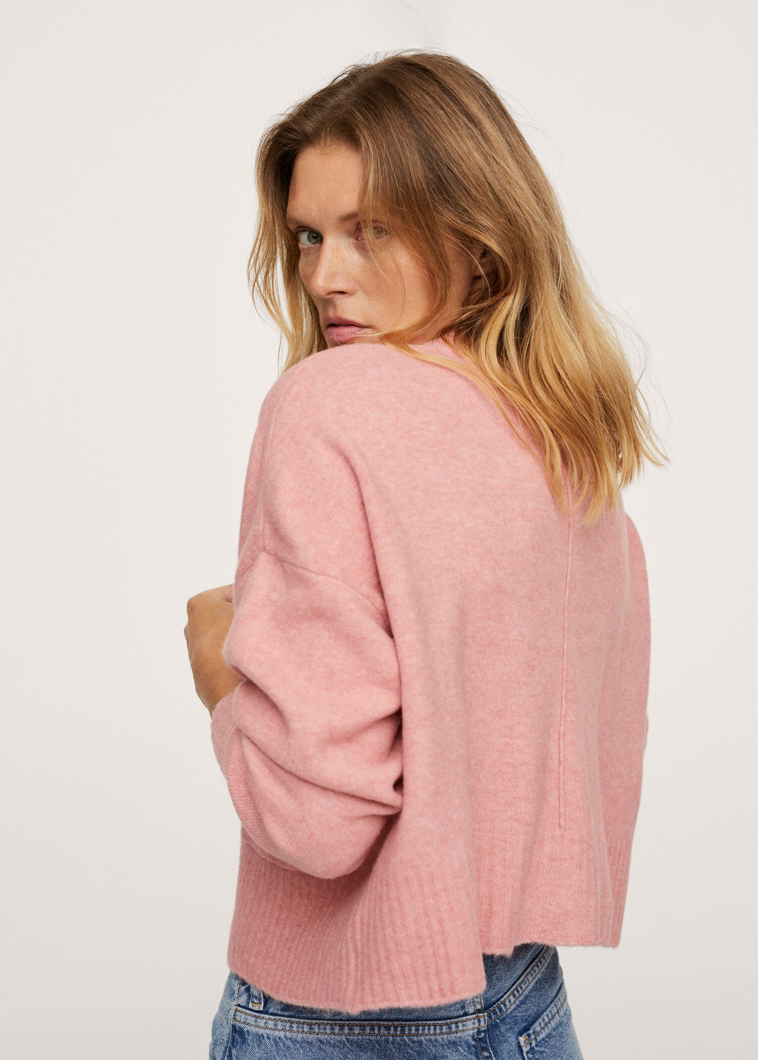 Pocket knit cardigan - Reverse of the article