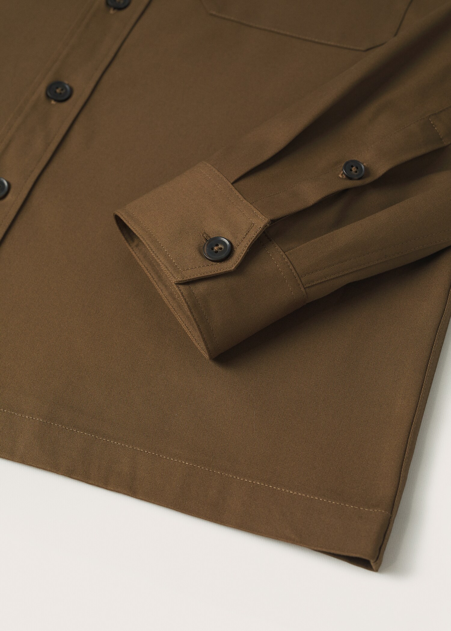 Chest-pocket cotton overshirt - Details of the article 8