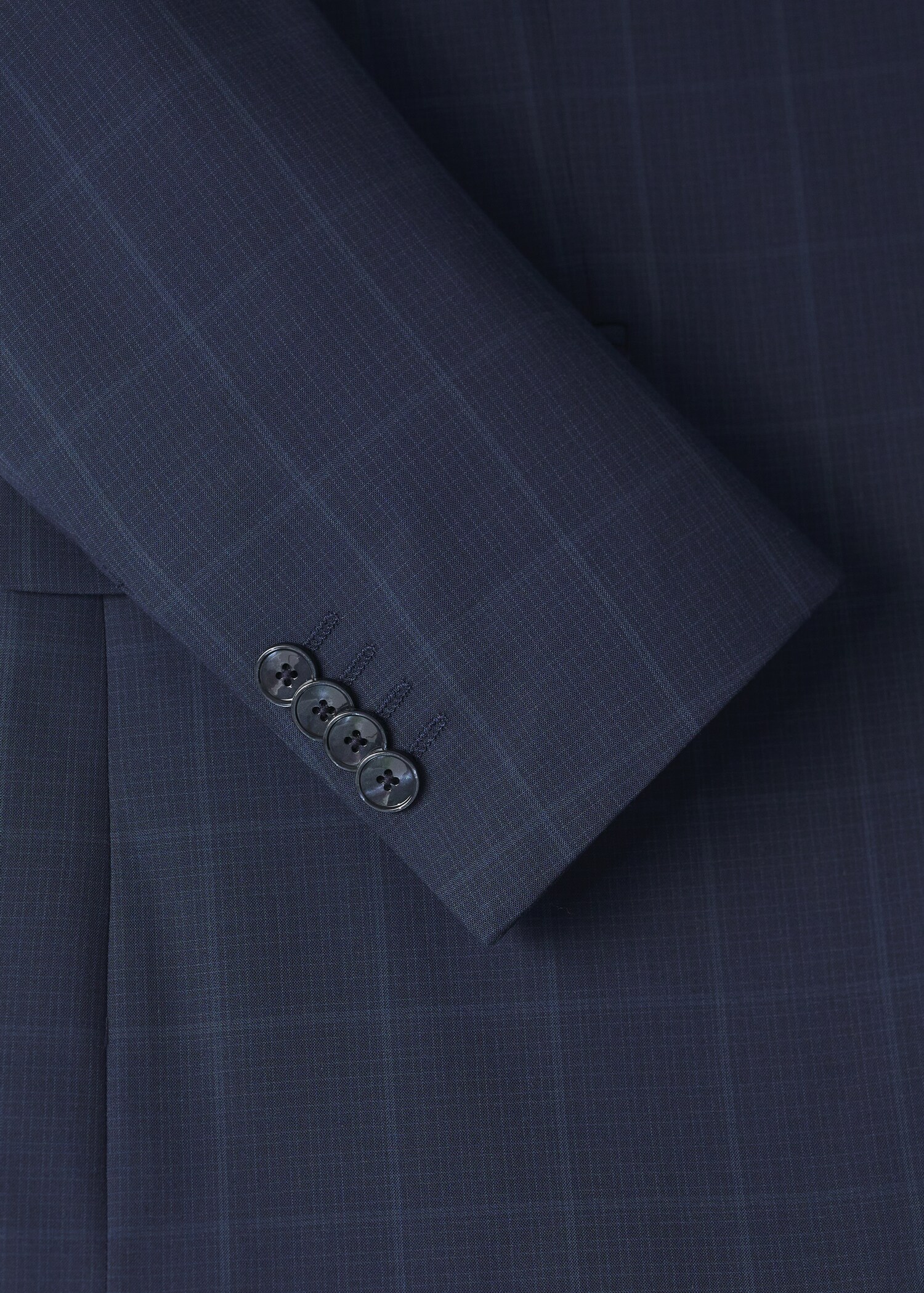 Slim fit check suit blazer - Details of the article 8