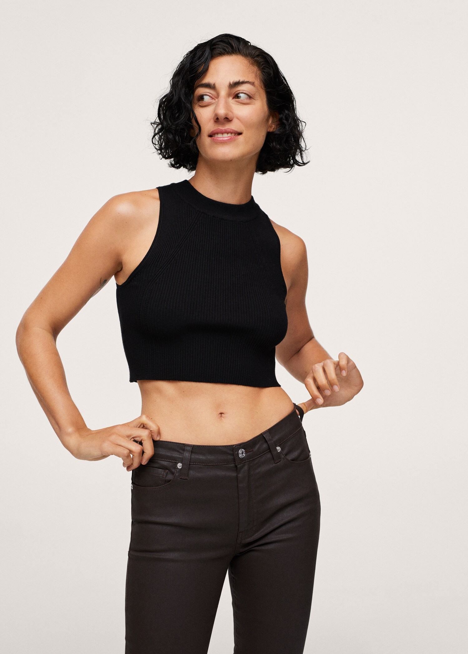 Gewachste Skinny-Jeans in Cropped-Länge Isa - Detail des Artikels 1