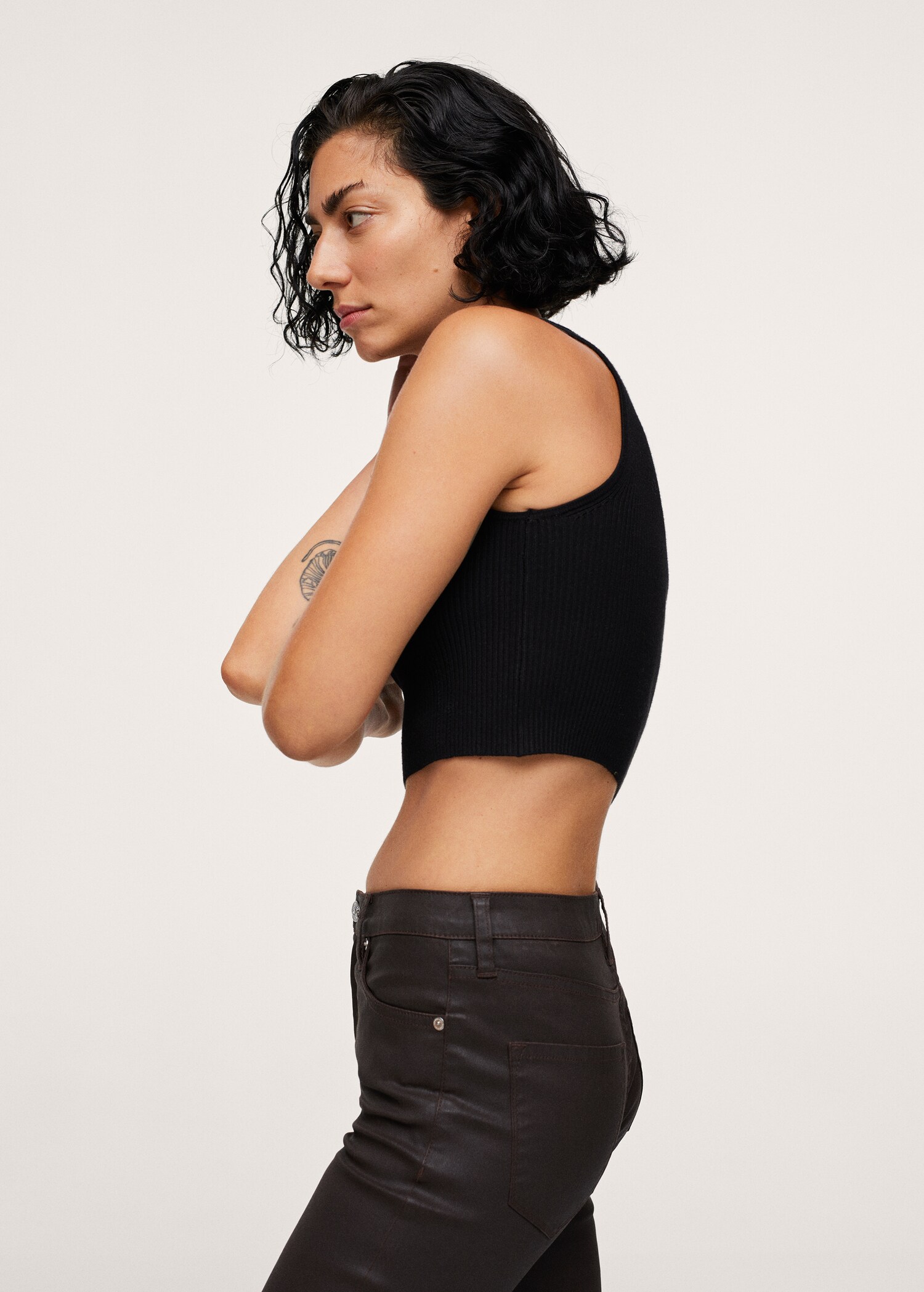 Gewachste Skinny-Jeans in Cropped-Länge Isa - Detail des Artikels 2