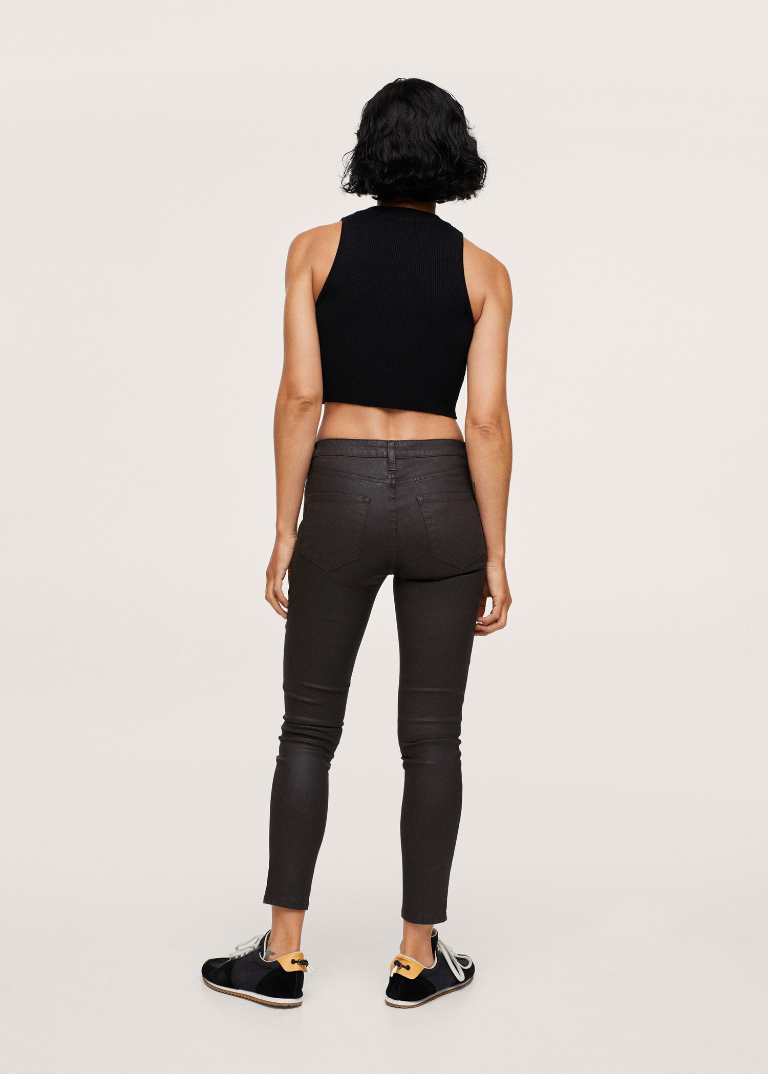 Gewachste Skinny-Jeans in Cropped-Länge Isa - Rückseite des Artikels