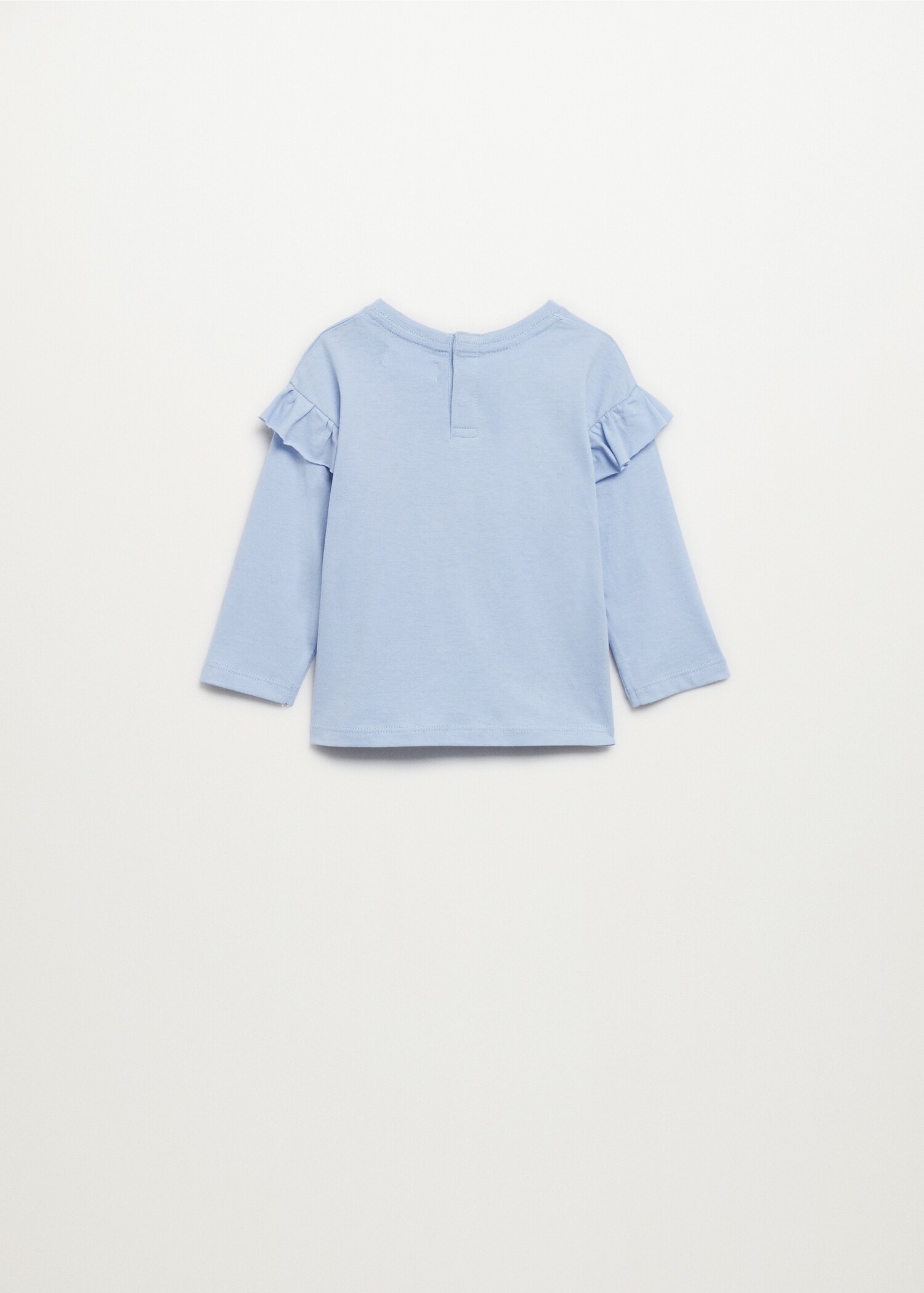 Camiseta manga larga volantes - Reverso del artículo