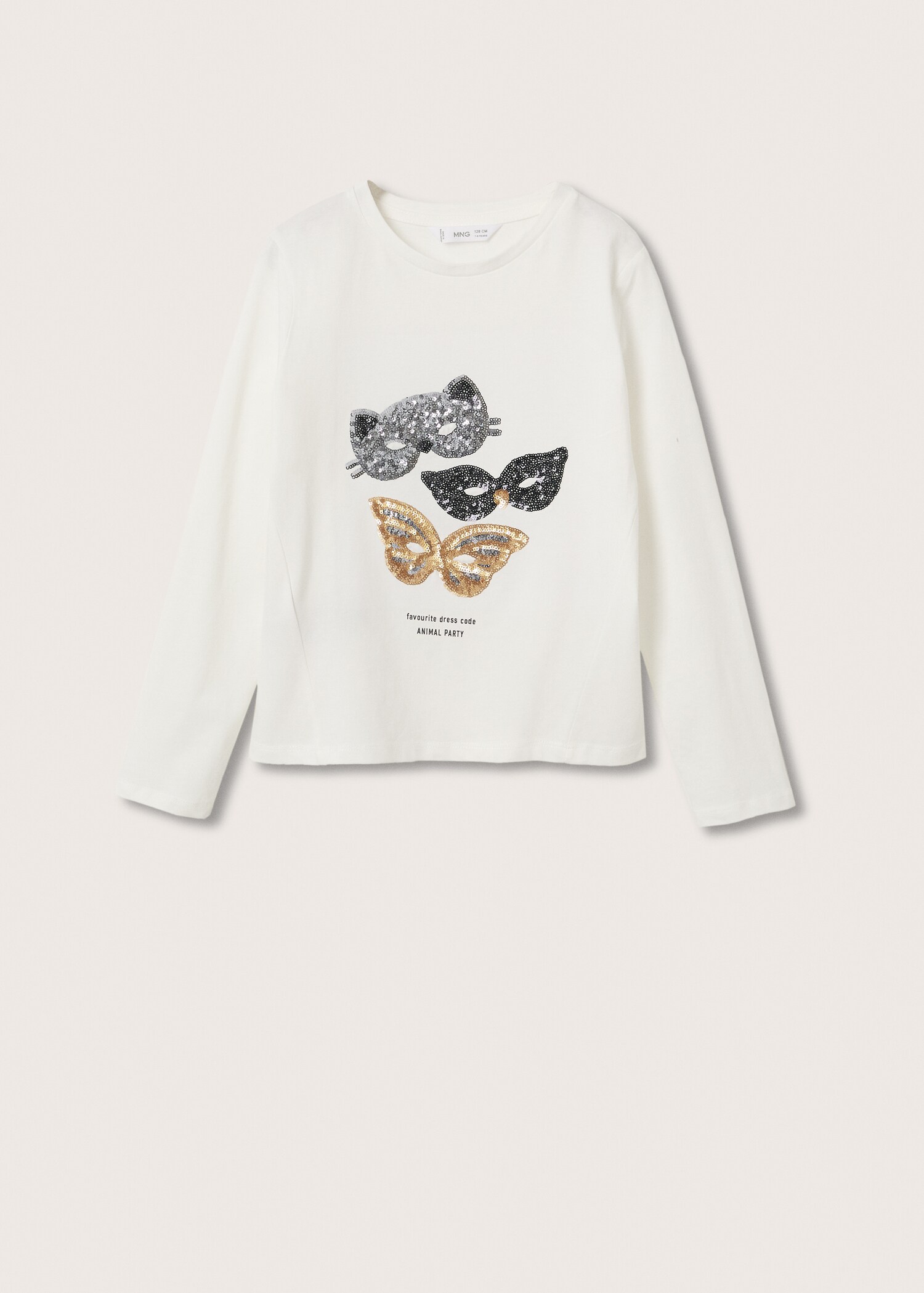 Camiseta manga larga lentejuelas - Artículo sin modelo
