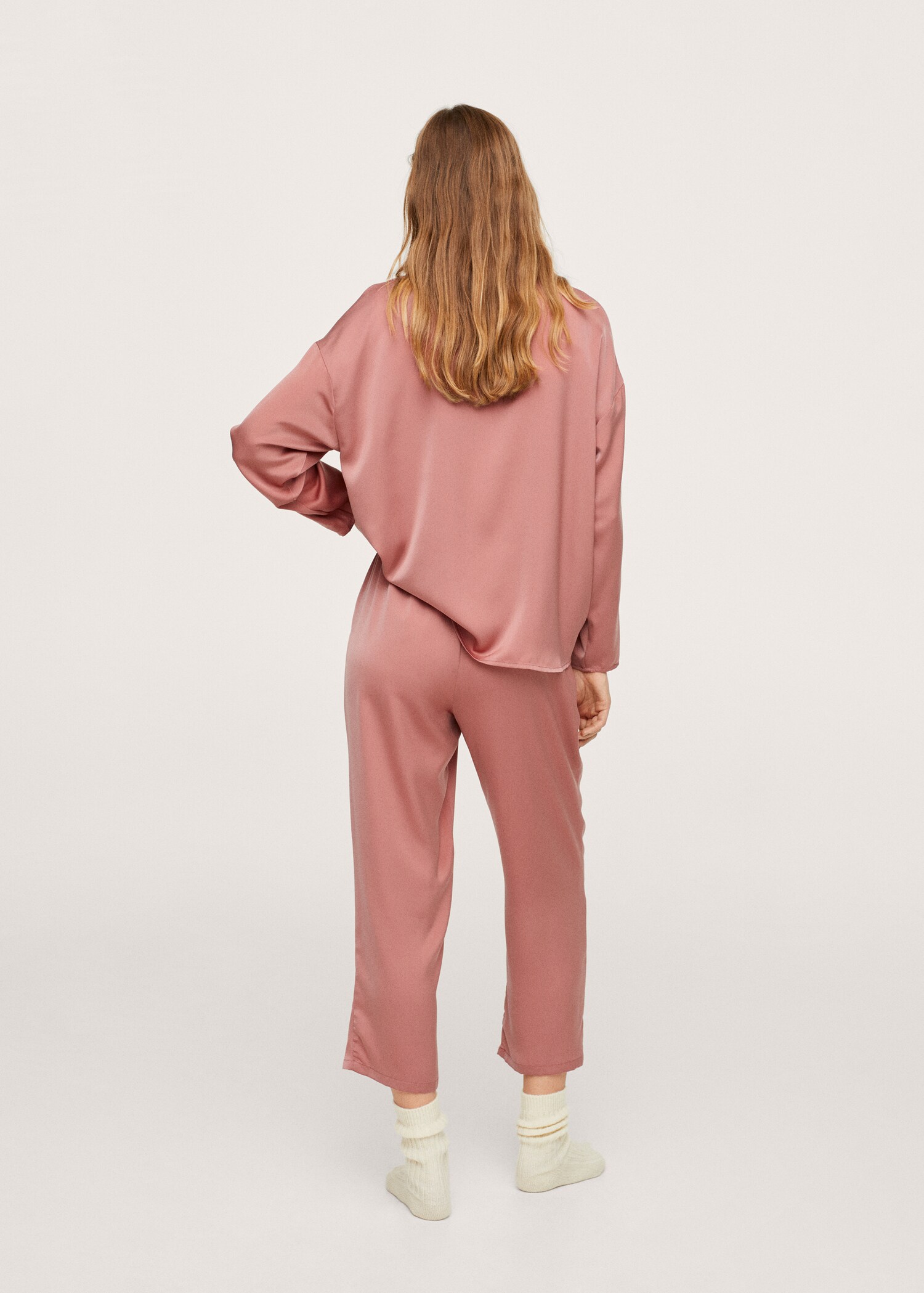 Pantalón pijama satinado - Reverso del artículo