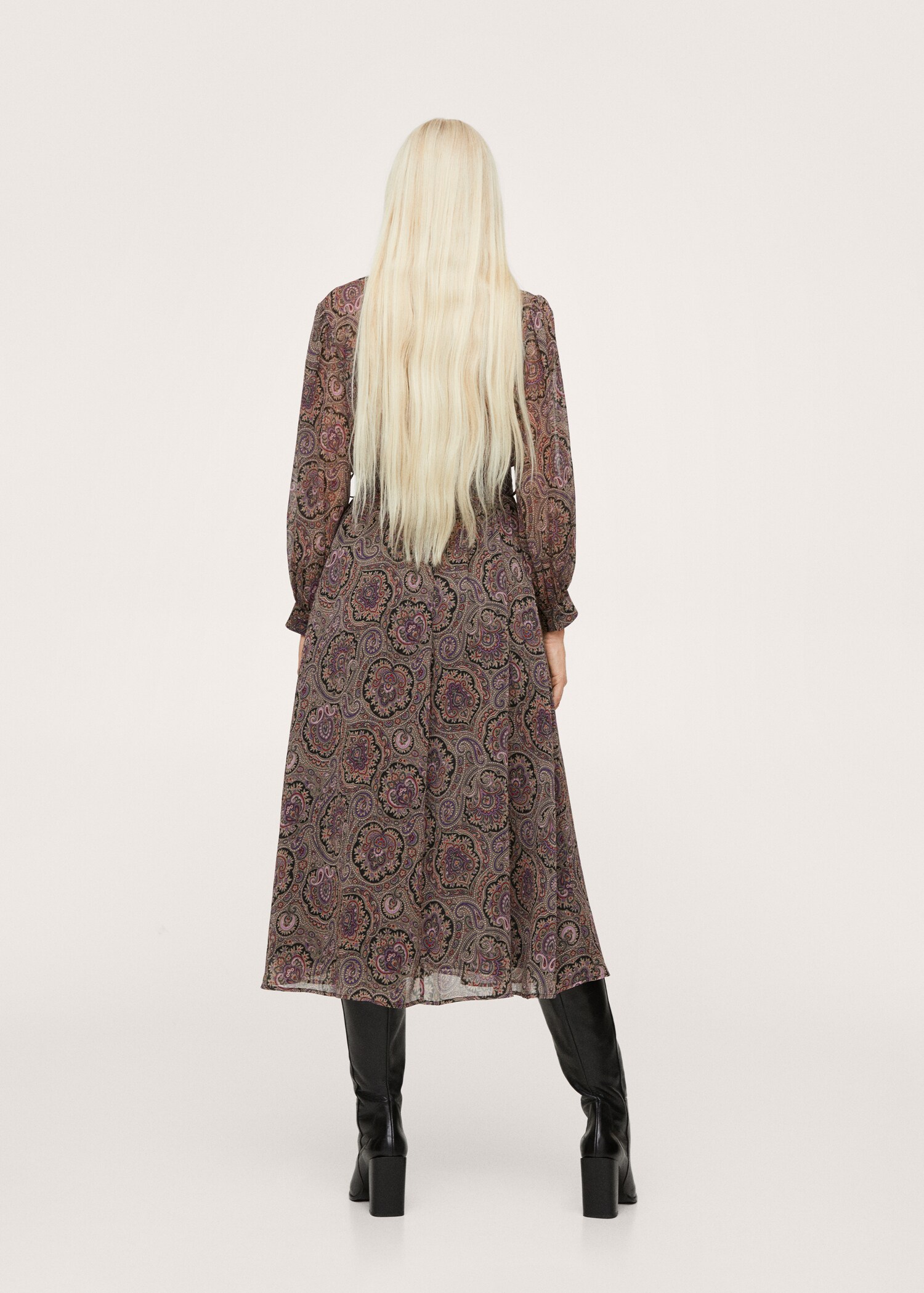 Vestido estampado paisley - Reverso del artículo