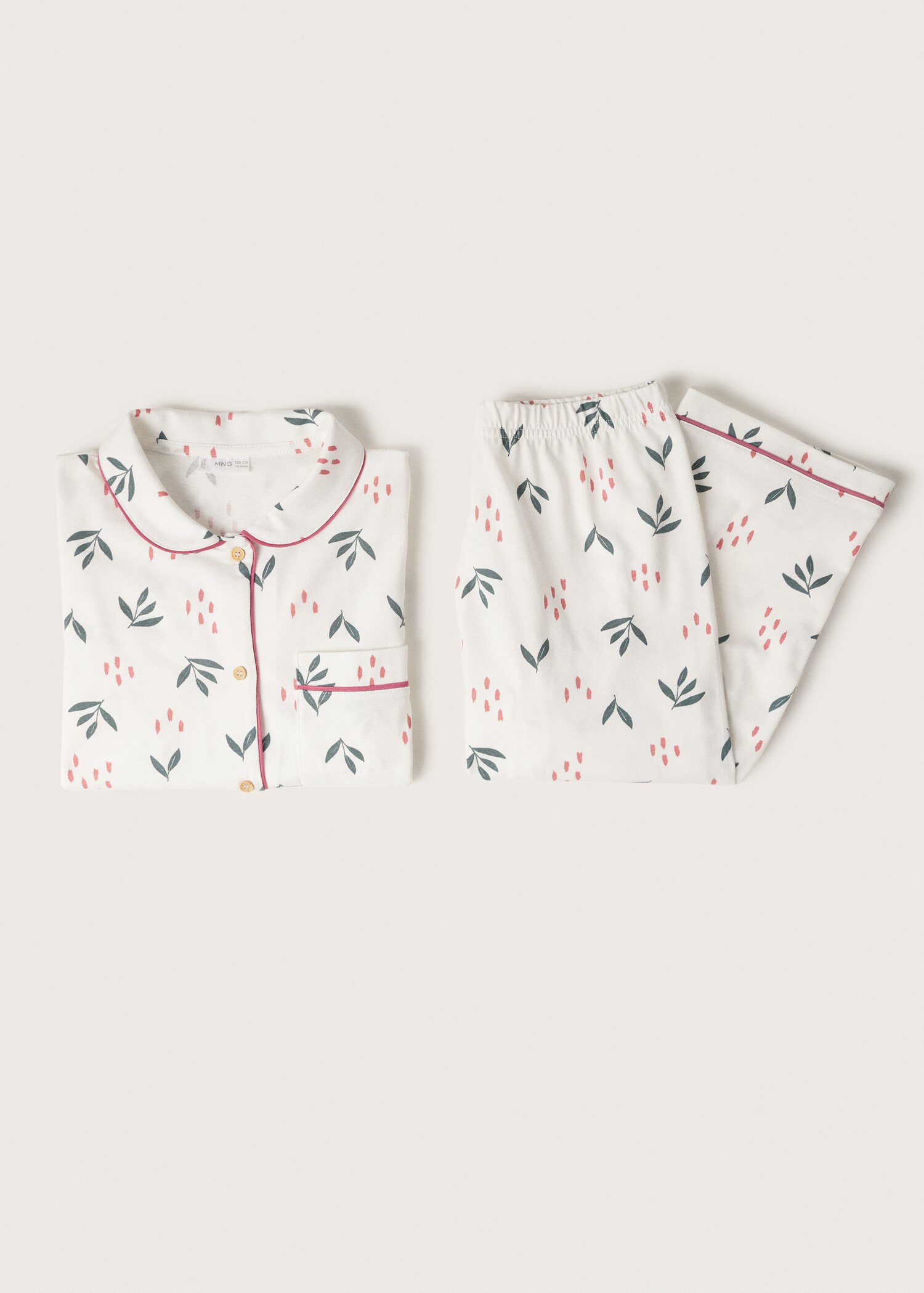 Pijama largo algodón estampado  - Artículo sin modelo