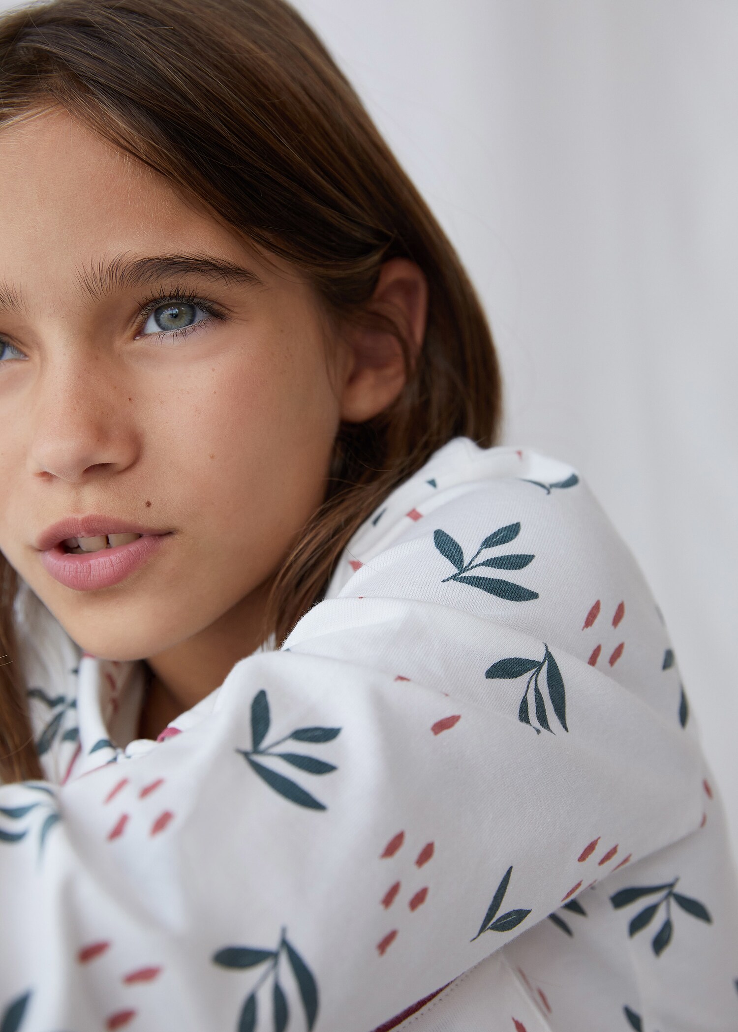 Pijama largo algodón estampado  - Detalle del artículo 6