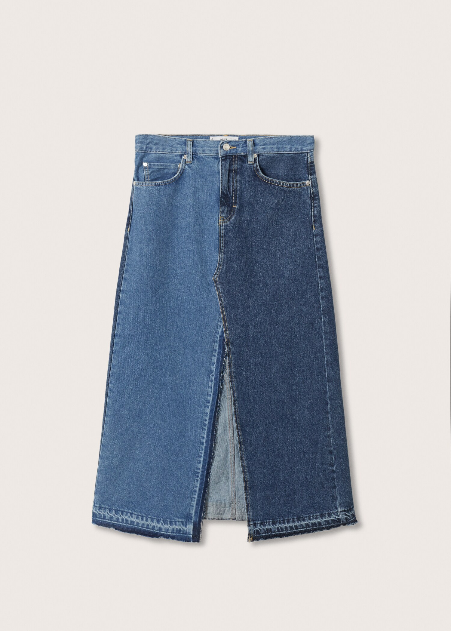 Falda denim contraste - Artículo sin modelo