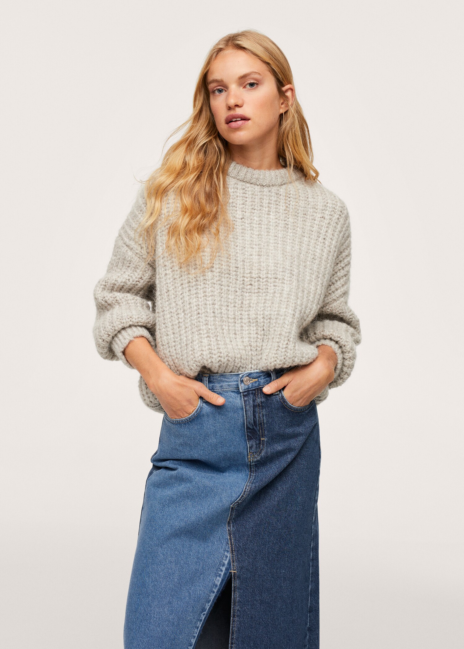 Falda denim contraste - Detalle del artículo 1