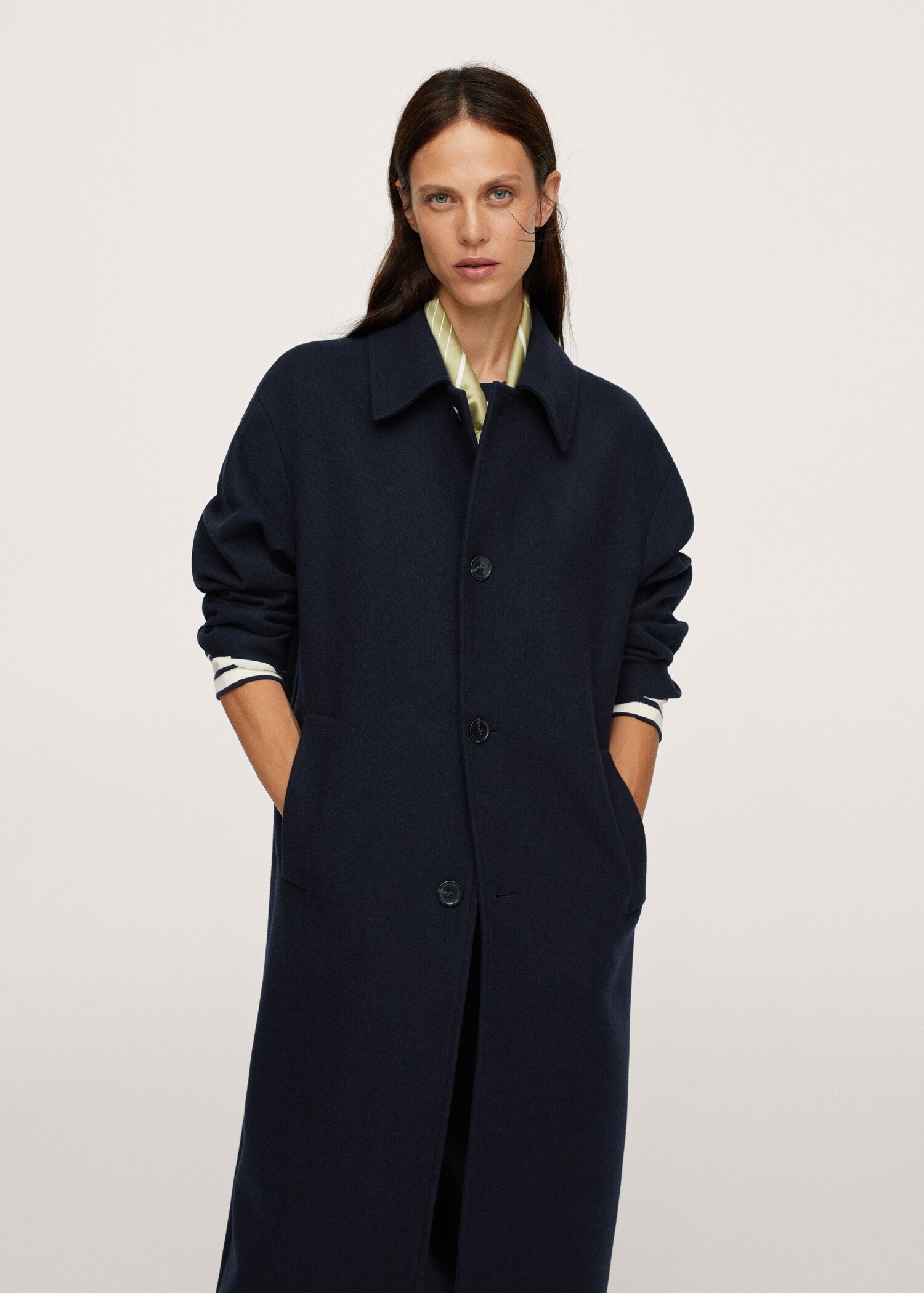 Vlněný kabát oversize - Detail zboží 2