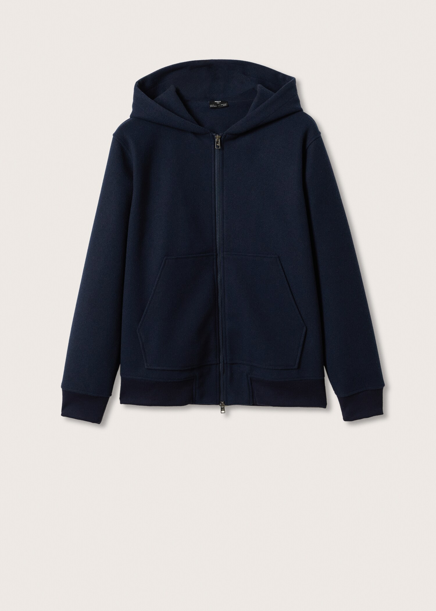 Sudadera textura cremallera - Artículo sin modelo