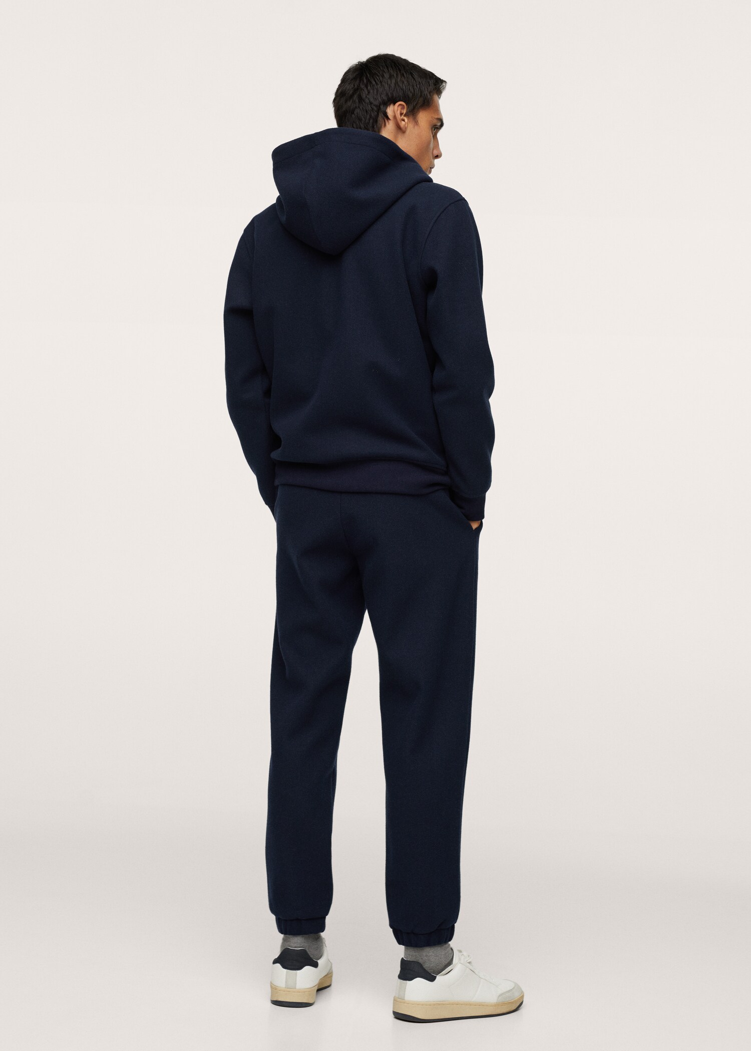 Sudadera textura cremallera - Reverso del artículo