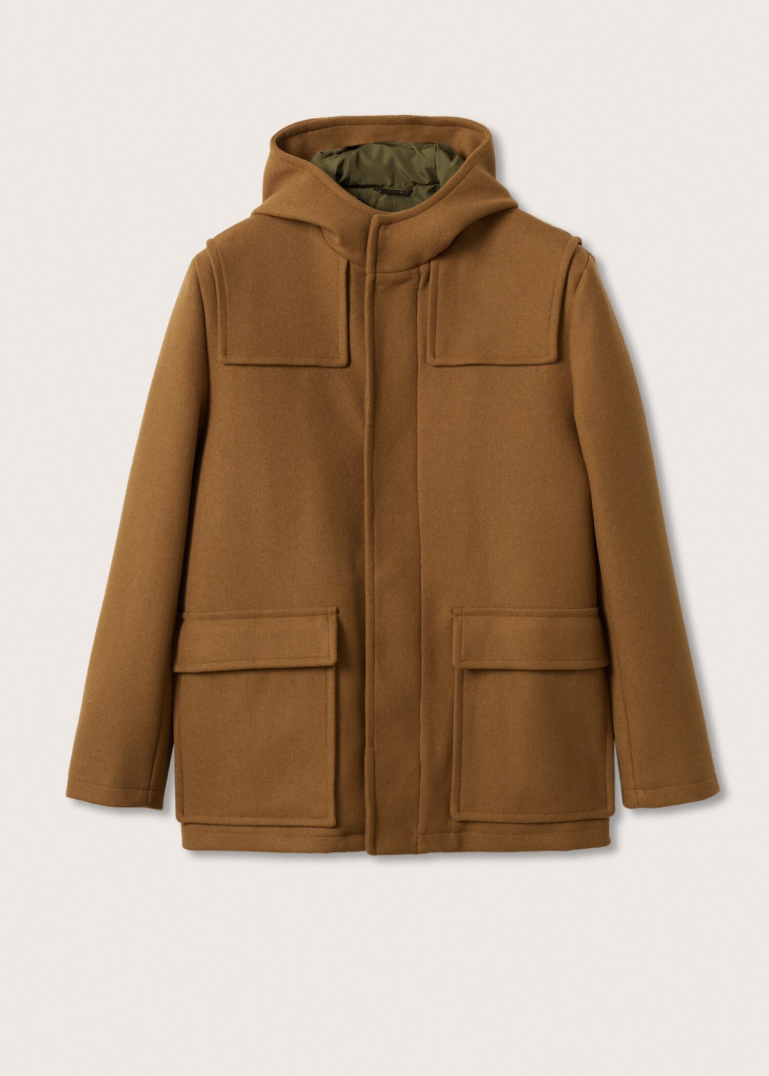 Lněný kabátek s kapucí - Zboží bez modelu