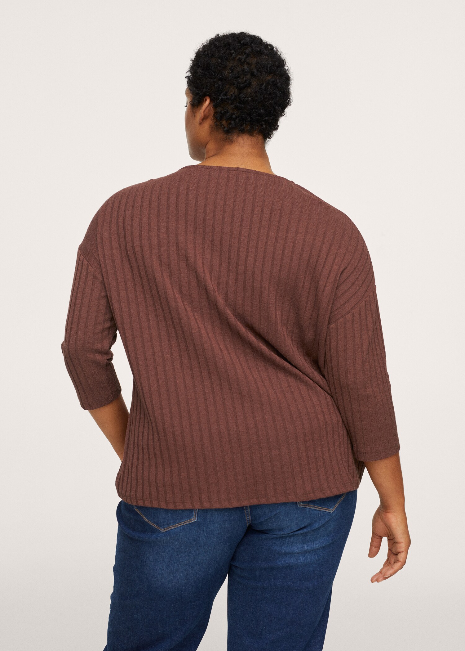 Camiseta nudo textura - Reverso del artículo