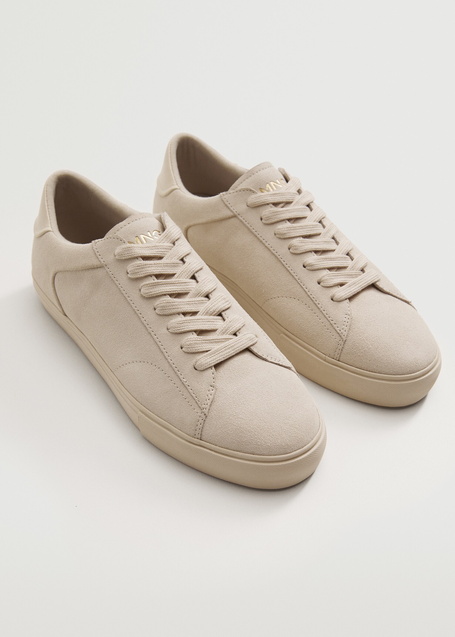 Laces suede sneaker - Medium plane