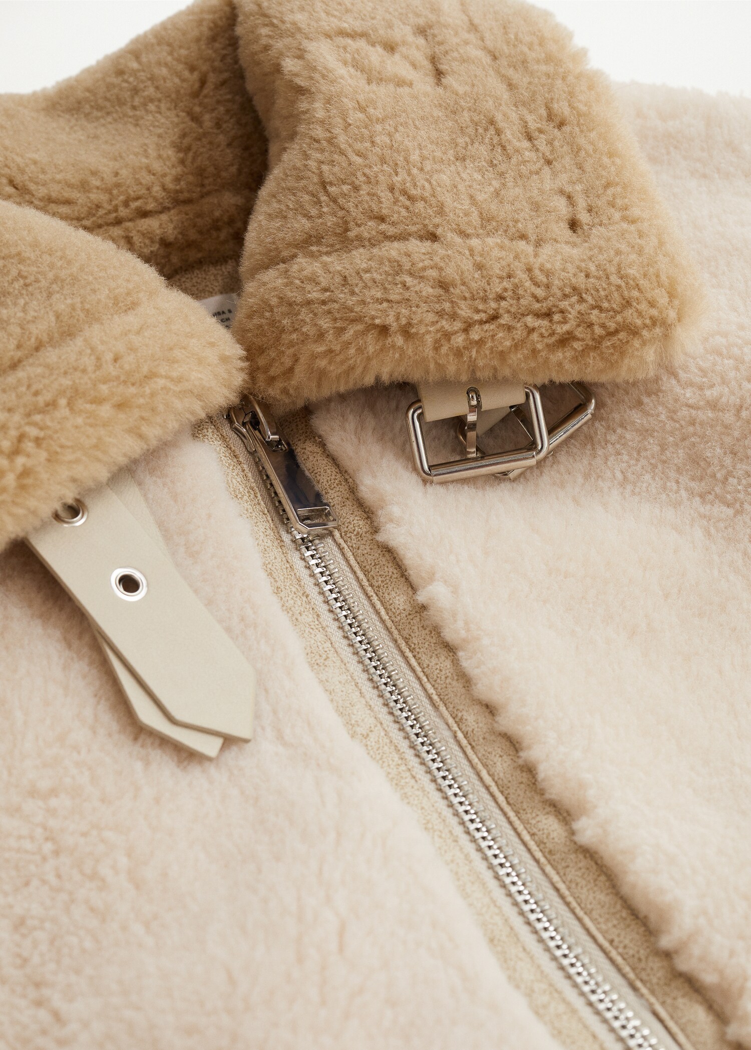 Chlupatý kabátek oversize - Detail zboží 8