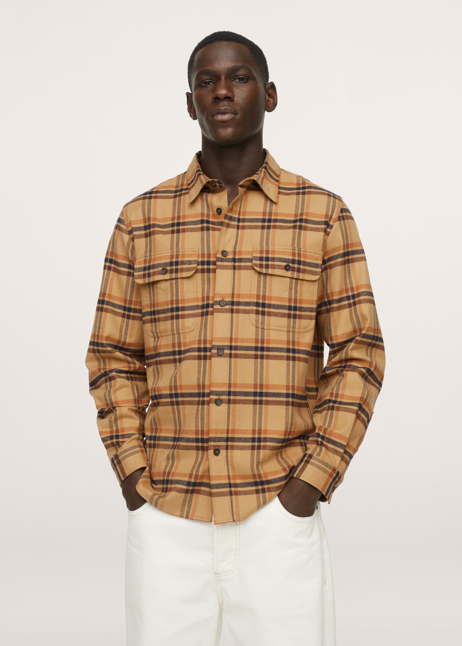 Checked flannel shirt - Medium plane