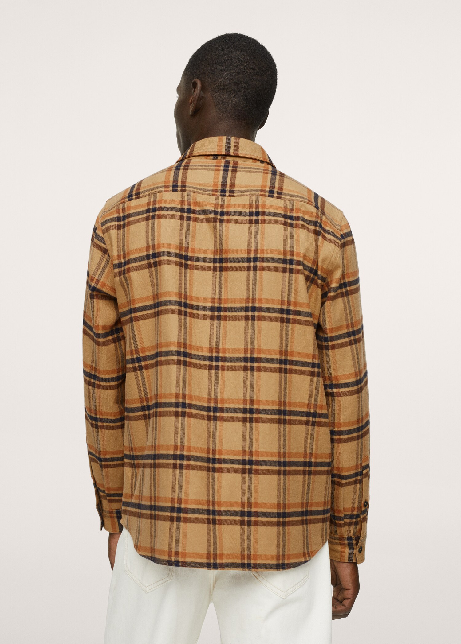 Checked flannel shirt - Reverse of the article