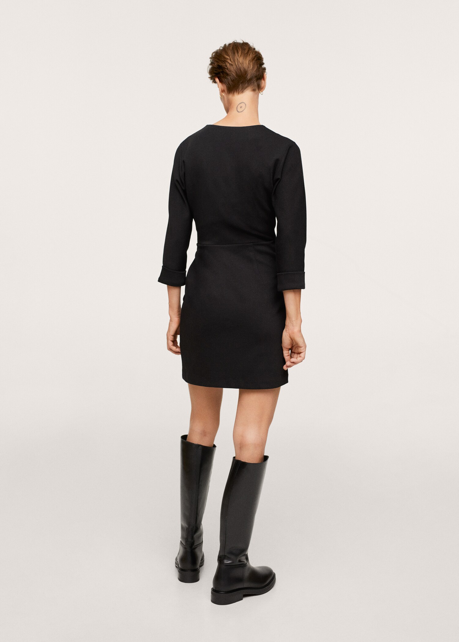 Vestido punto lazo - Reverso del artículo