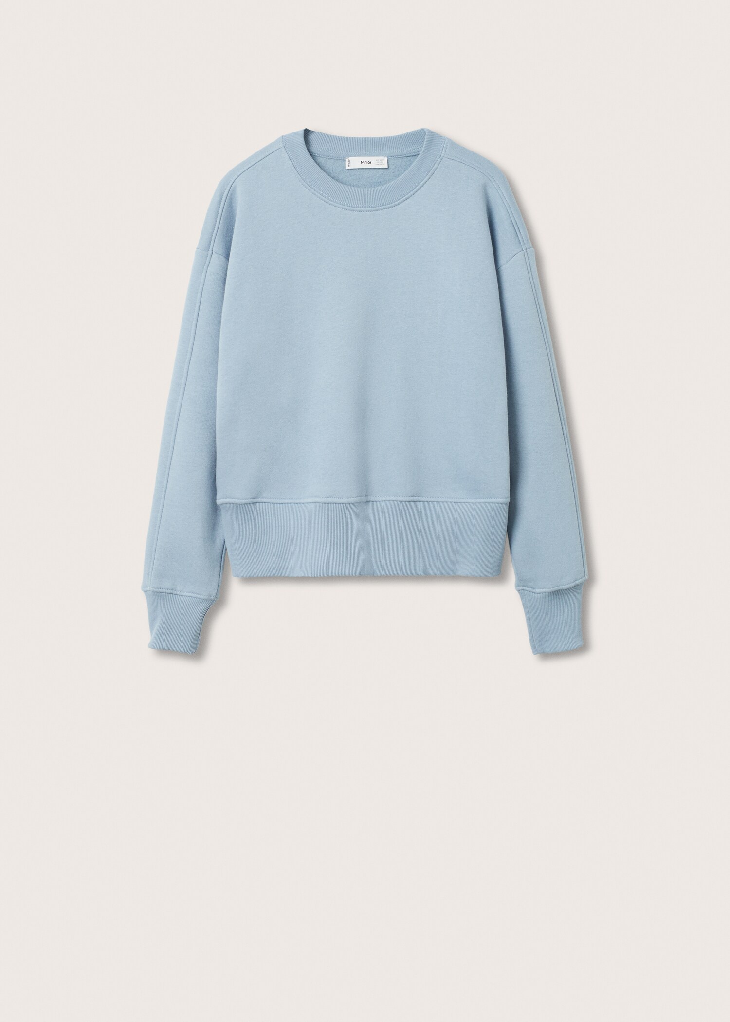 Textured cotton-blend sweatshirt - Article without model