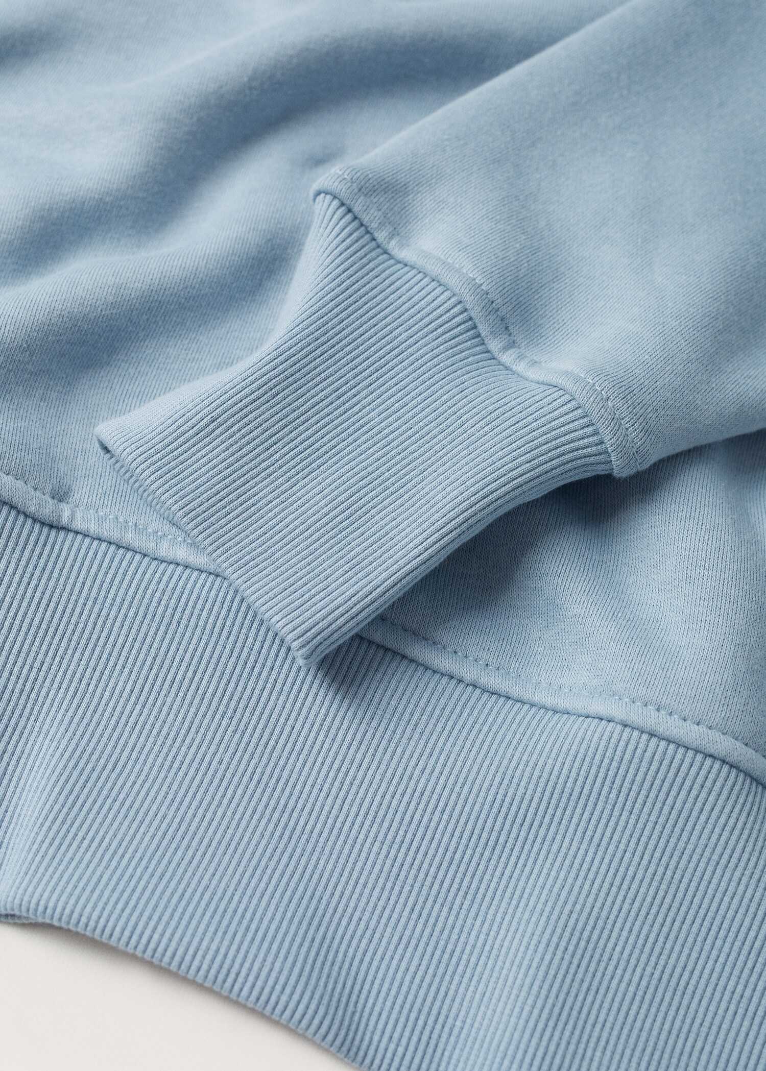 Textured cotton-blend sweatshirt - Details of the article 8